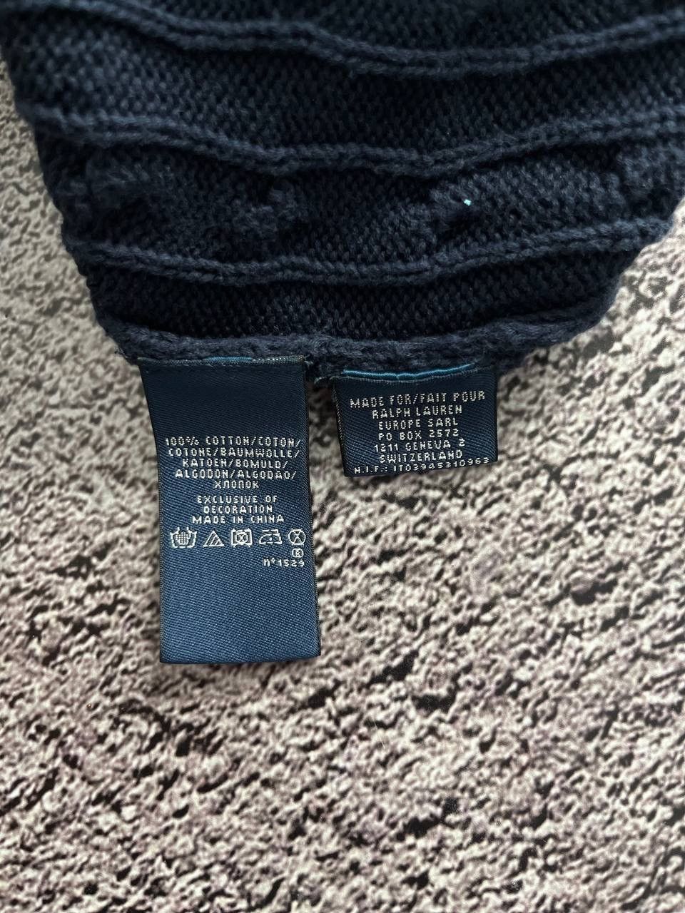 Ralph Lauren × Ralph Lauren Sport × Vintage Ralph Lauren Sport Cardigan Women's Blue Cable Knit Button Size M / US 6-8 / IT 42-44 - 8 Thumbnail