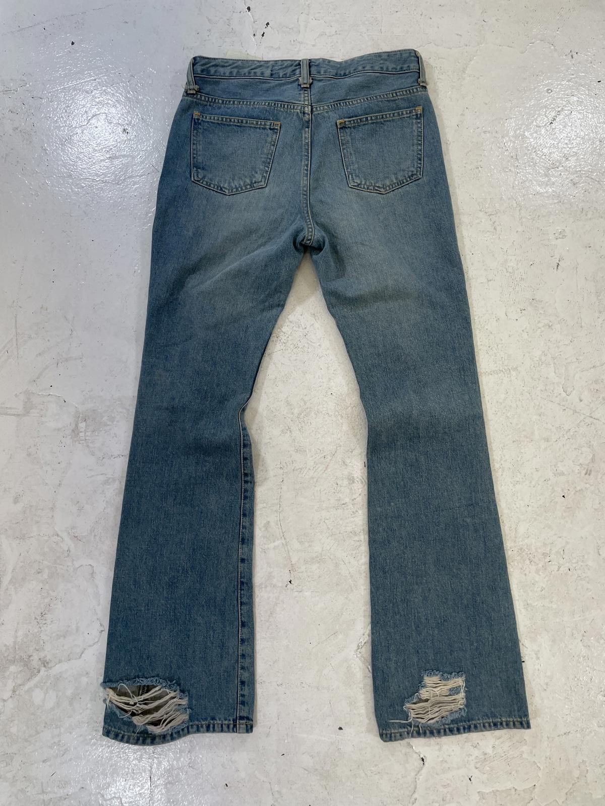Junya Watanabe Junya Watanabe distressed bootcut jeans Size US 29 - 2 Thumbnail
