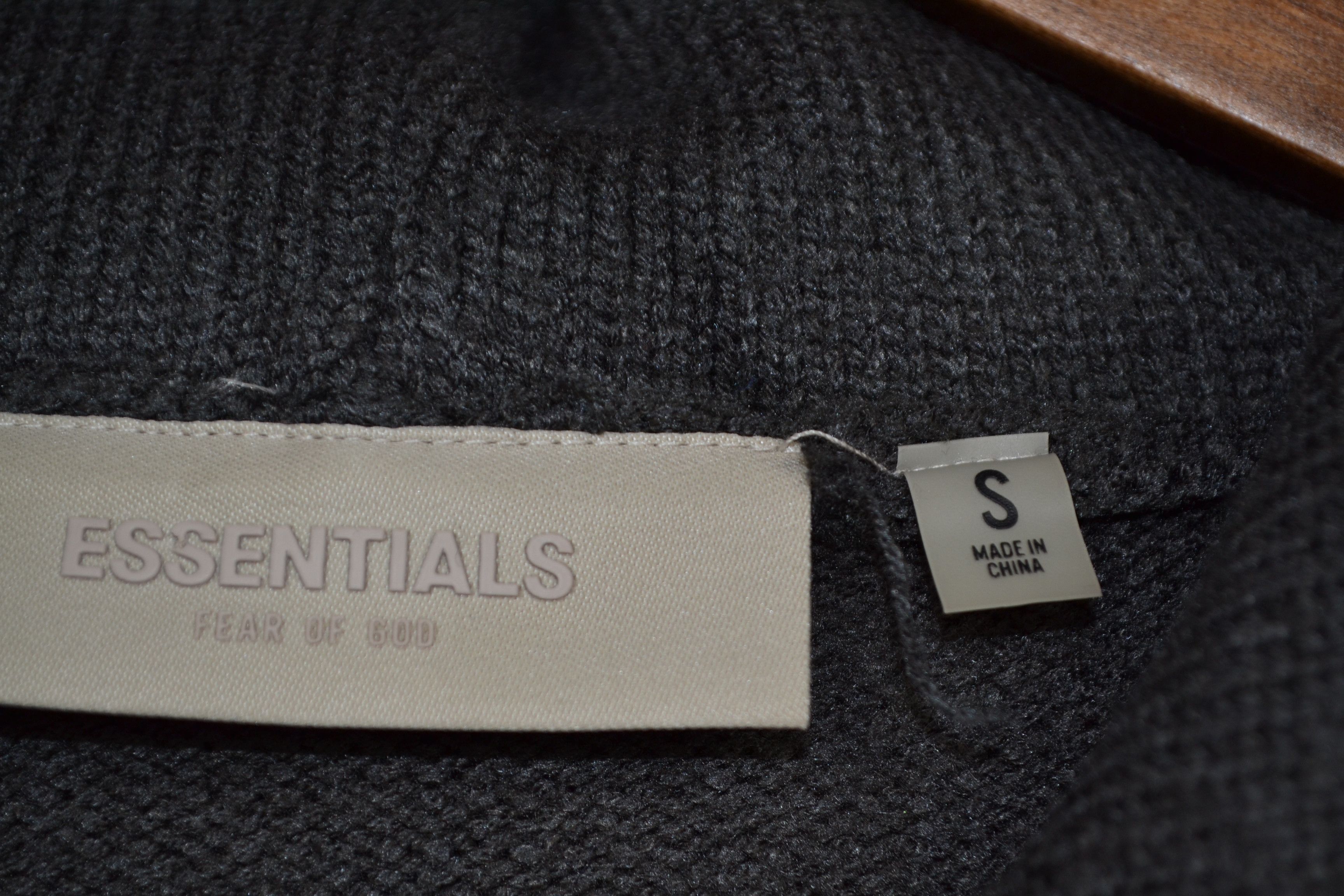 Fear of God Fear Of God Essentials Knit Hoodie Iron Size S 1977 Size US S / EU 44-46 / 1 - 4 Thumbnail