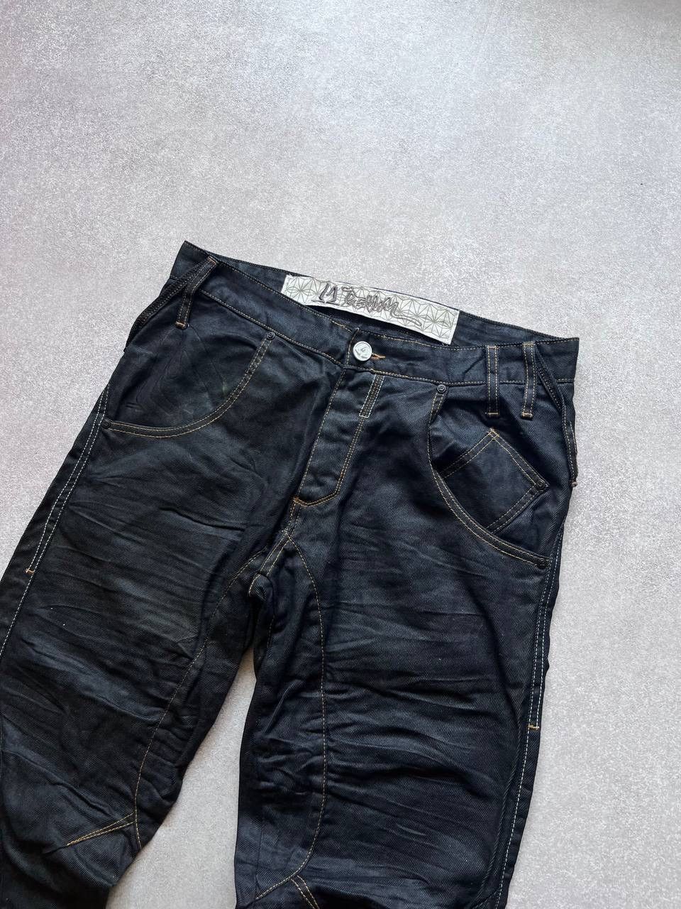 Japanese Brand Vintage J2 Baggy Avantgarde Jeans Y2K 32 Size US 32 / EU 48 - 4 Thumbnail