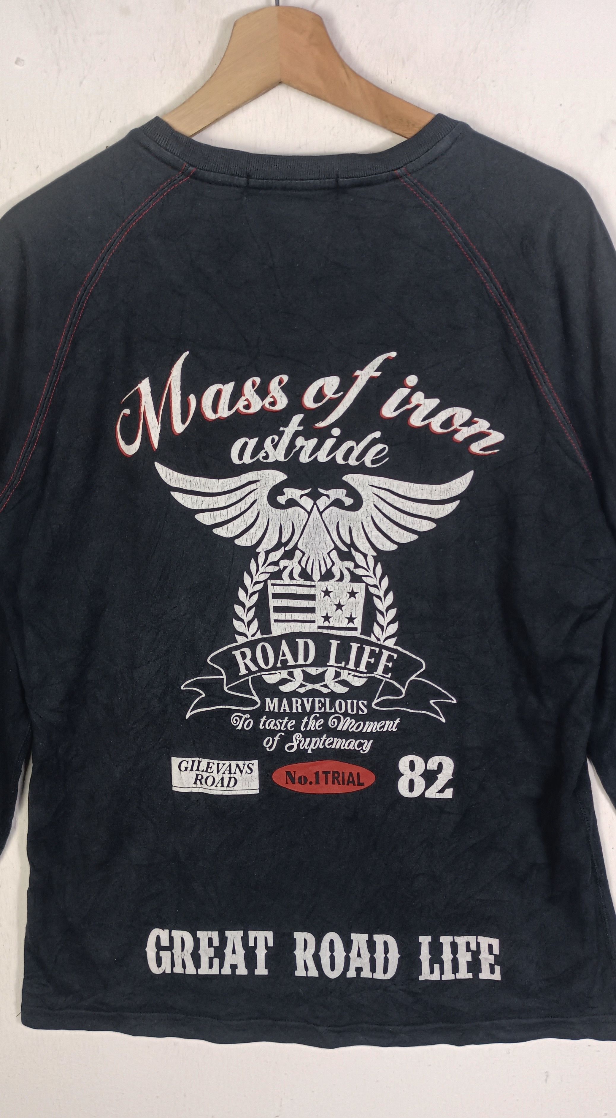 Japanese Brand Thruxton Mass Of Iron Astride Long Sleeve Size US M / EU 48-50 / 2 - 5 Thumbnail