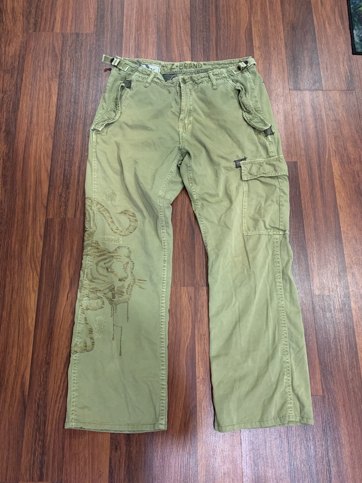 Japanese Brand Z-Brand Embroidered Tiger Cargo Size US 34 / EU 50 - 2 Thumbnail