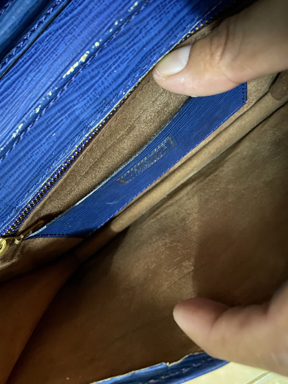 Versace × Vintage Vtg Versace Leather Cluth Bag Size ONE SIZE - 13 Thumbnail