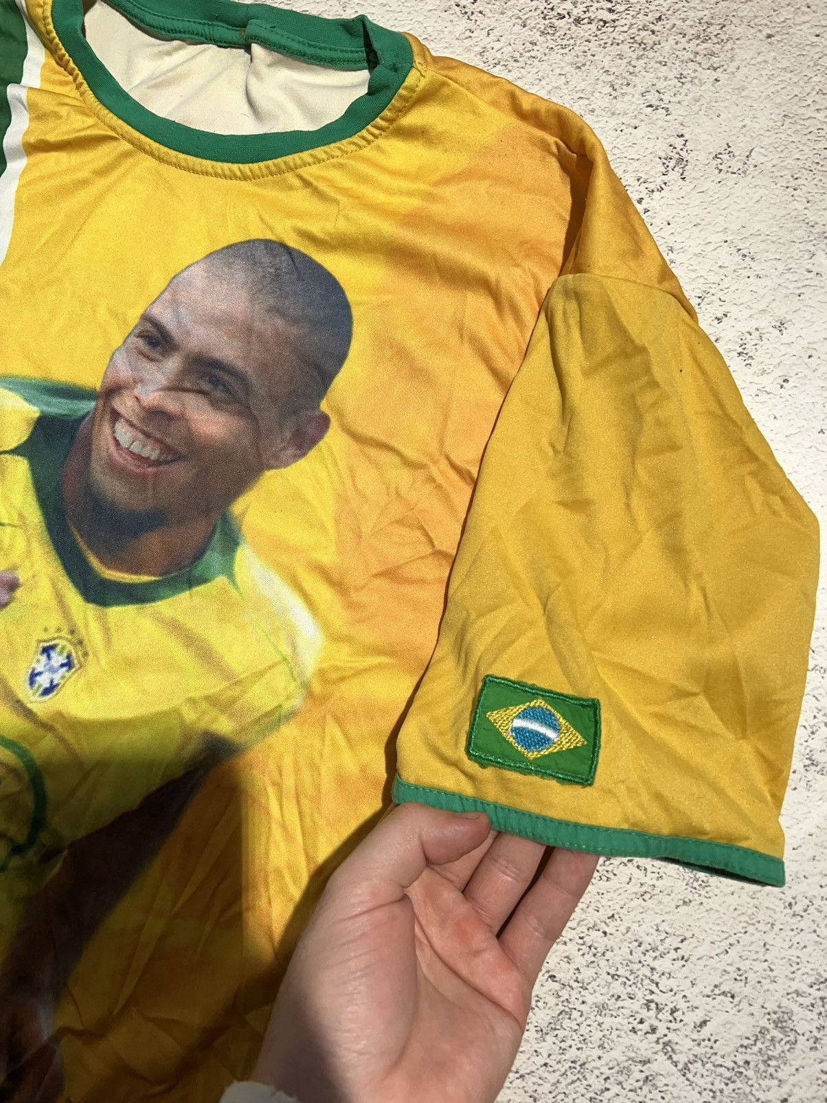 Vintage Vintage Ronaldo Brazil al occer Shirt football jersey rare Size US M / EU 48-50 / 2 - 4 Thumbnail