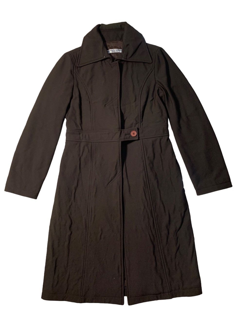 Katharine Hamnett London 90s KATHARINE HAMNETT LONDON LONG JACKET RARE Size US S / EU 44-46 / 1 - 1 Thumbnail