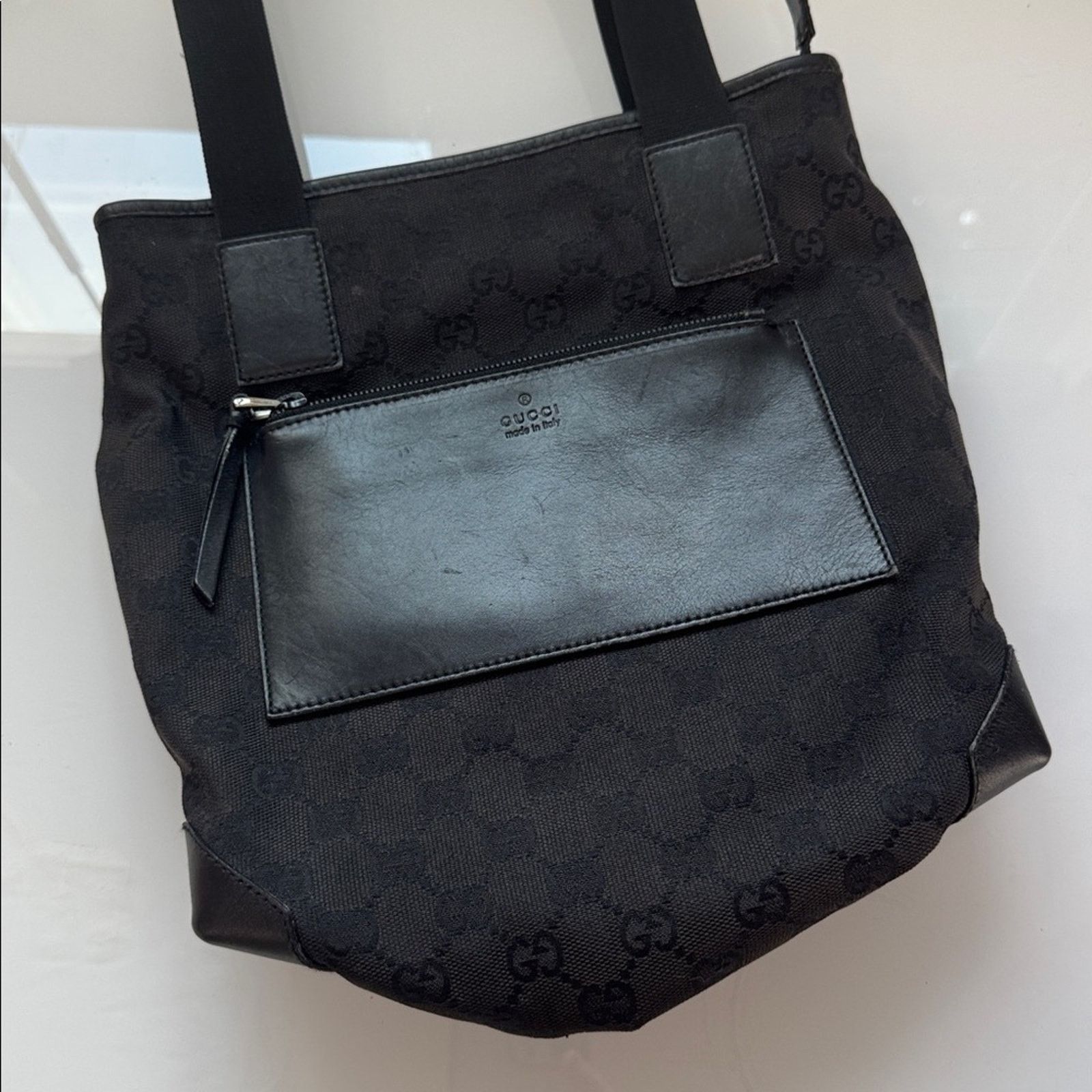 Gucci Vintage Gucci GG Canvas & Leather Shoulder Bag — Early 2000s Size ONE SIZE - 1 Thumbnail
