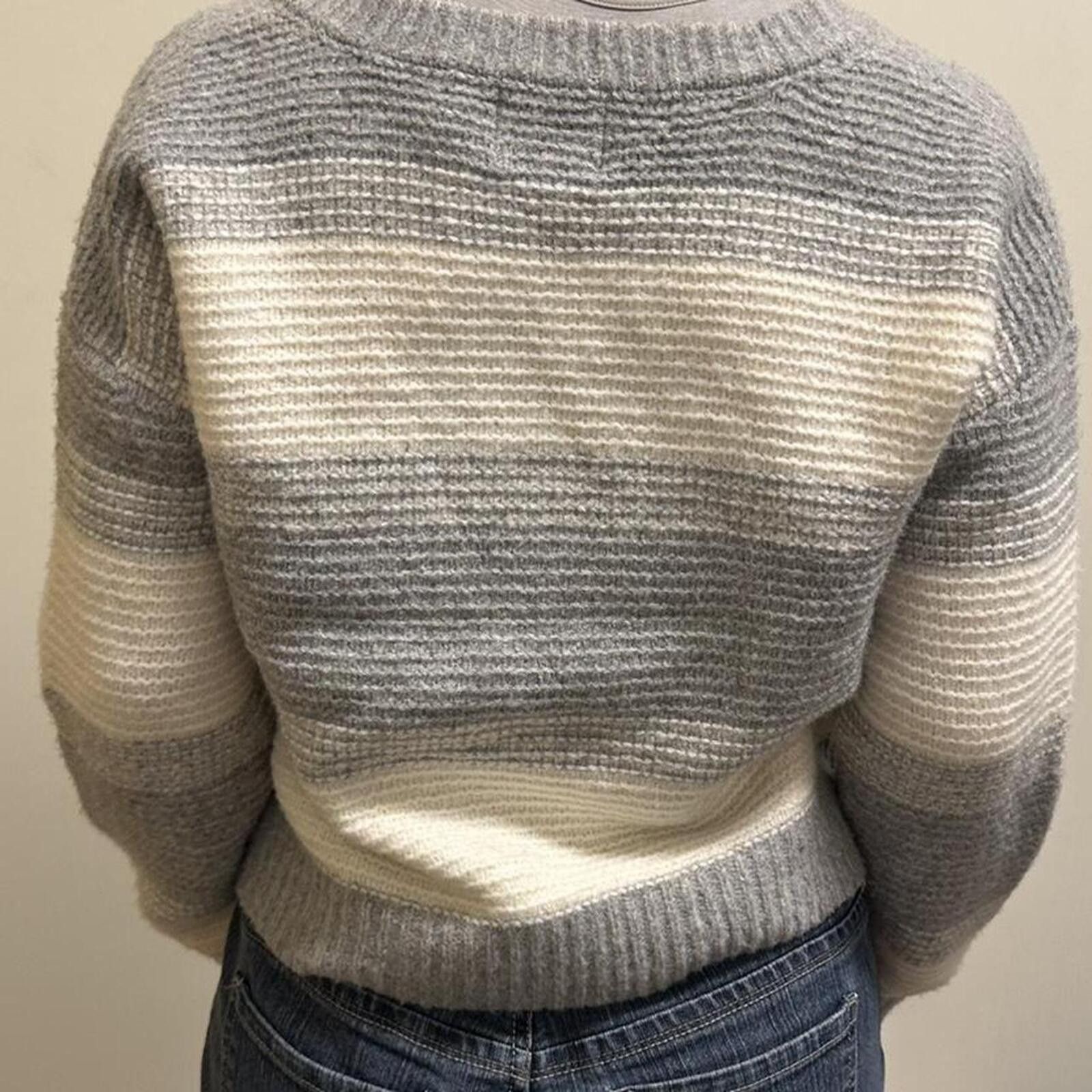 Other Grey and white striped sweater Size S / US 4 / IT 40 - 5 Thumbnail