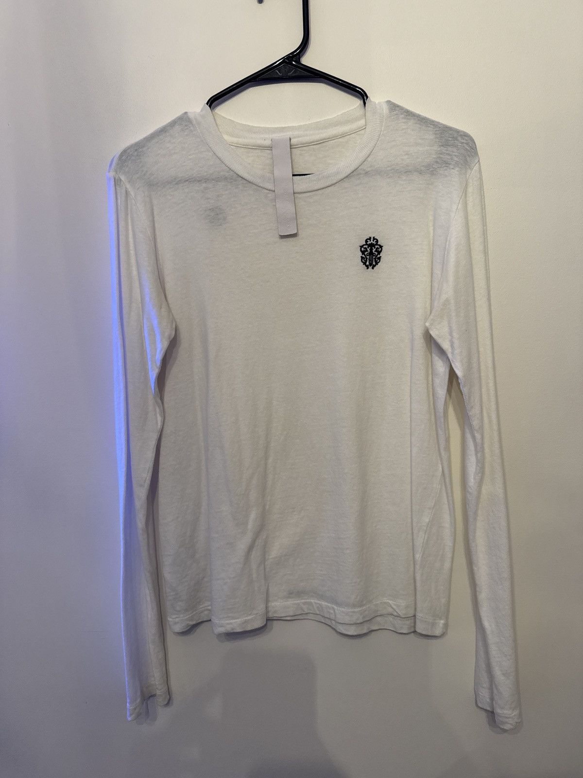 Chrome Hearts Embroidered Dagger White L/S RARE