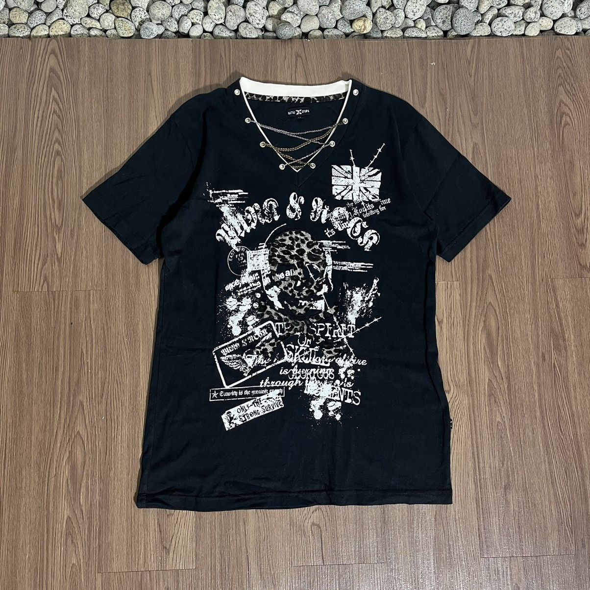 If Six Was Nine × Japanese Brand × Seditionaries Batsu studio japan leopard skull poem chain t-shirt Size US L / EU 52-54 / 3 - 1 Thumbnail