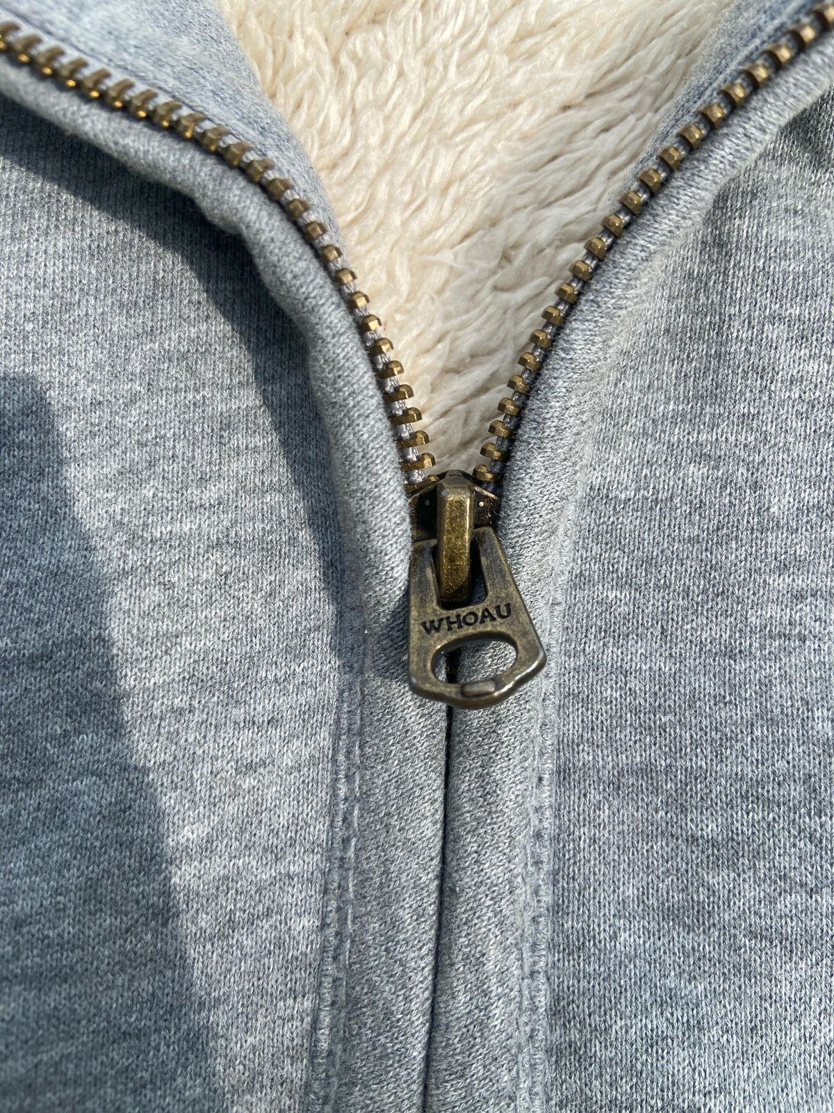 Who A.U. Abercrombie WHO AU Sherpa Zipper Fur Hoodie LGB style Gray Size US S / EU 44-46 / 1 - 4 Thumbnail