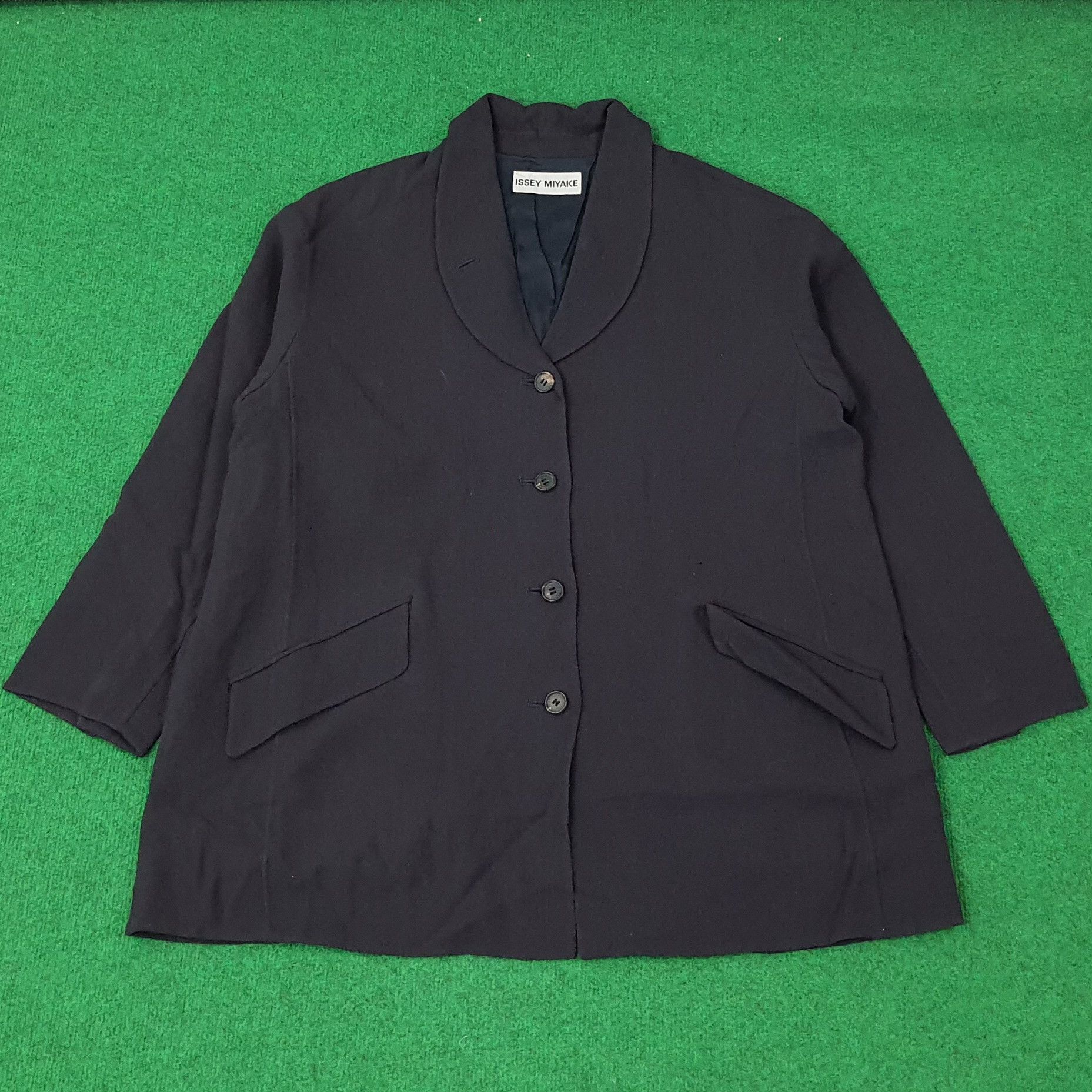 Issey Miyake Vintage Issey Miyake Japan Designer Casual Blazer C246N12 Size US L / EU 52-54 / 3 - 1 Thumbnail