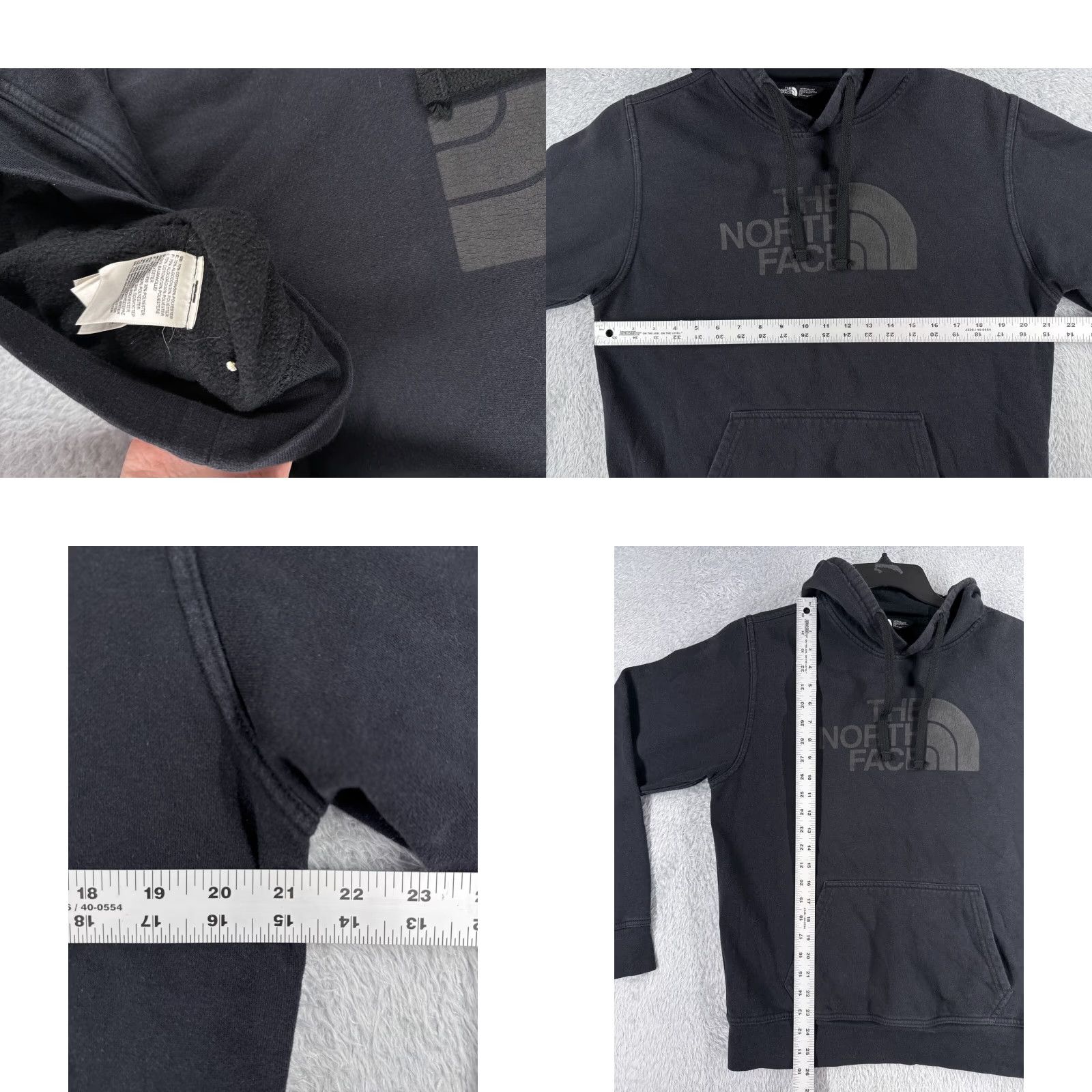 The North Face The North Face Hoodie Men Small Black Rear Logo Pullover Size US S / EU 44-46 / 1 - 8 Thumbnail