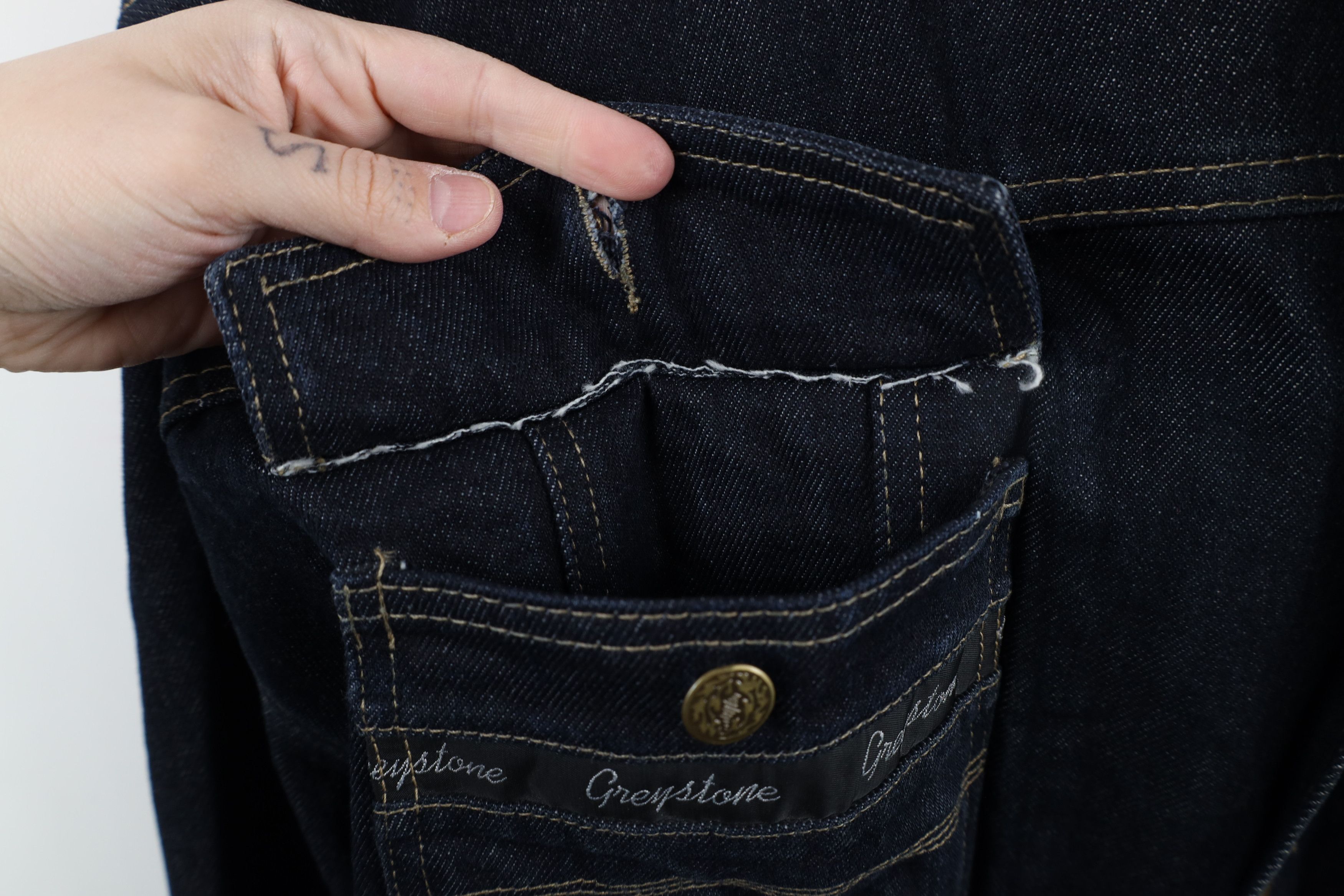 Vintage Vintage 90s Y2K Streetwear Baggy Denim Jean Trucker Jacket Size US XXL / EU 58 / 5 - 6 Thumbnail