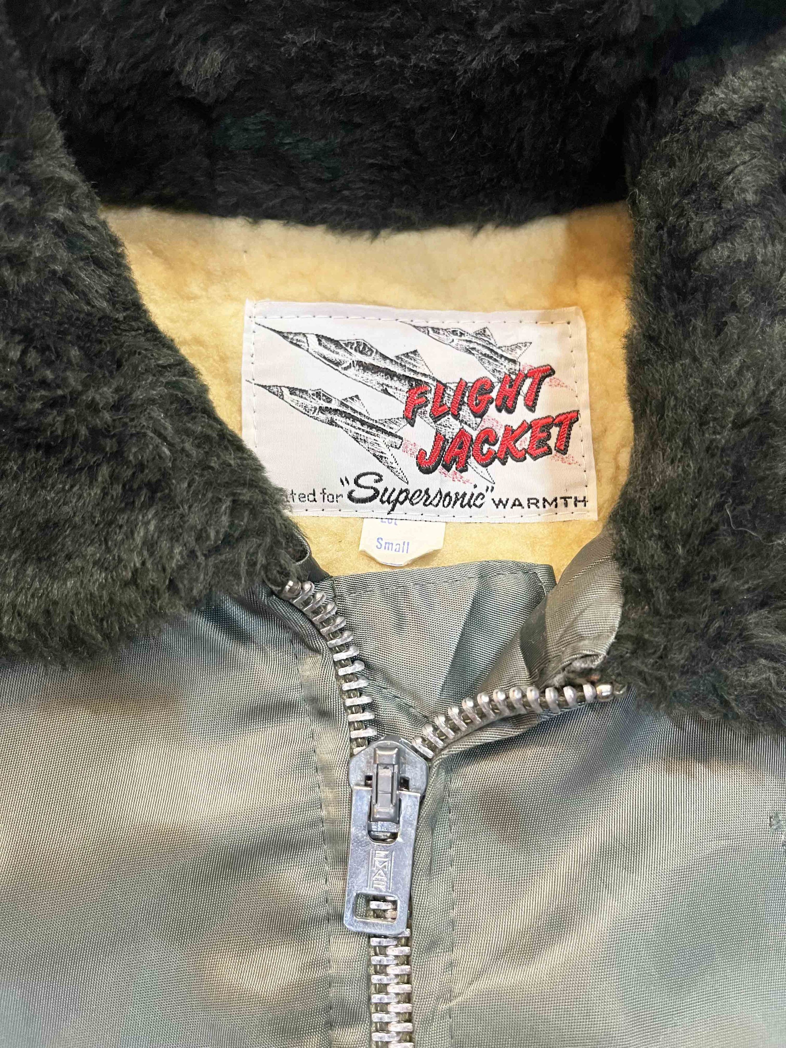 Vintage Vintage Supersonic Army Flight Jacket S USA Full Zip Size US S / EU 44-46 / 1 - 3 Thumbnail