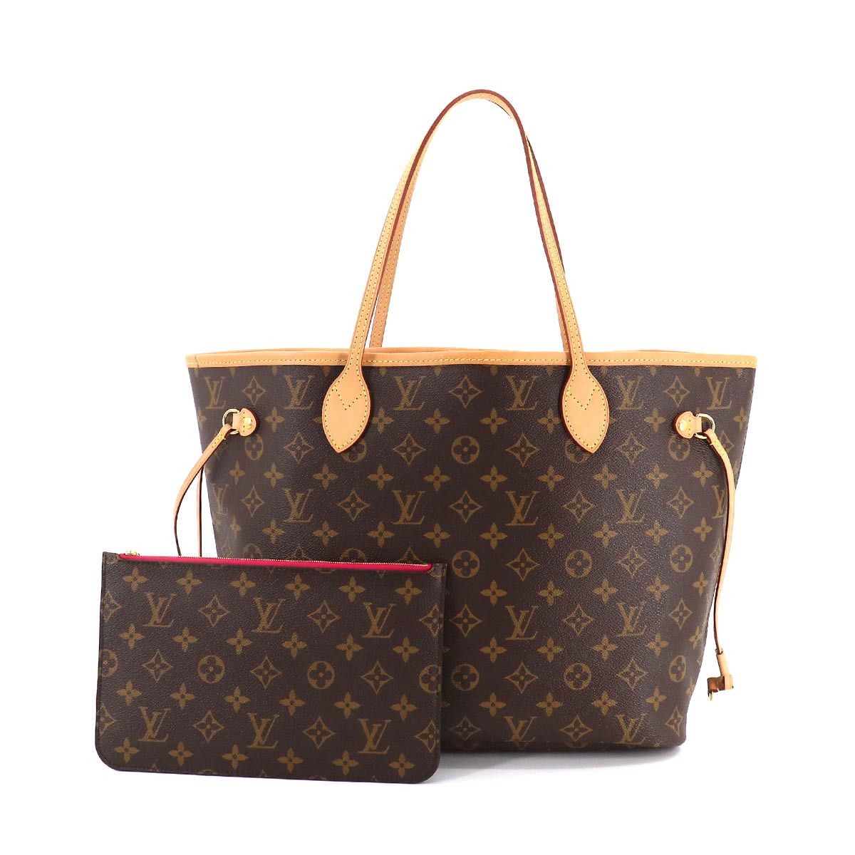 Louis Vuitton Monogram Neverfull MM Tote Bag Brown Pivowanne