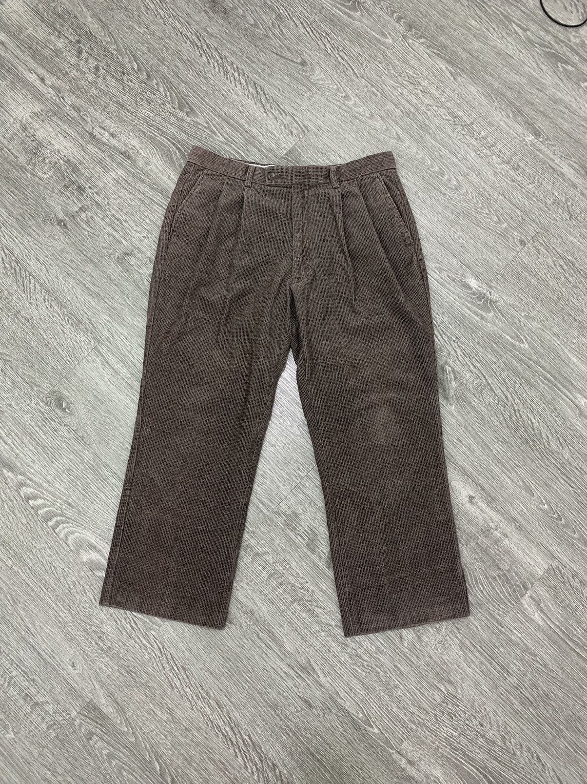 Vintage Kansai Yamamoto Brown Corduroy Pants workwear