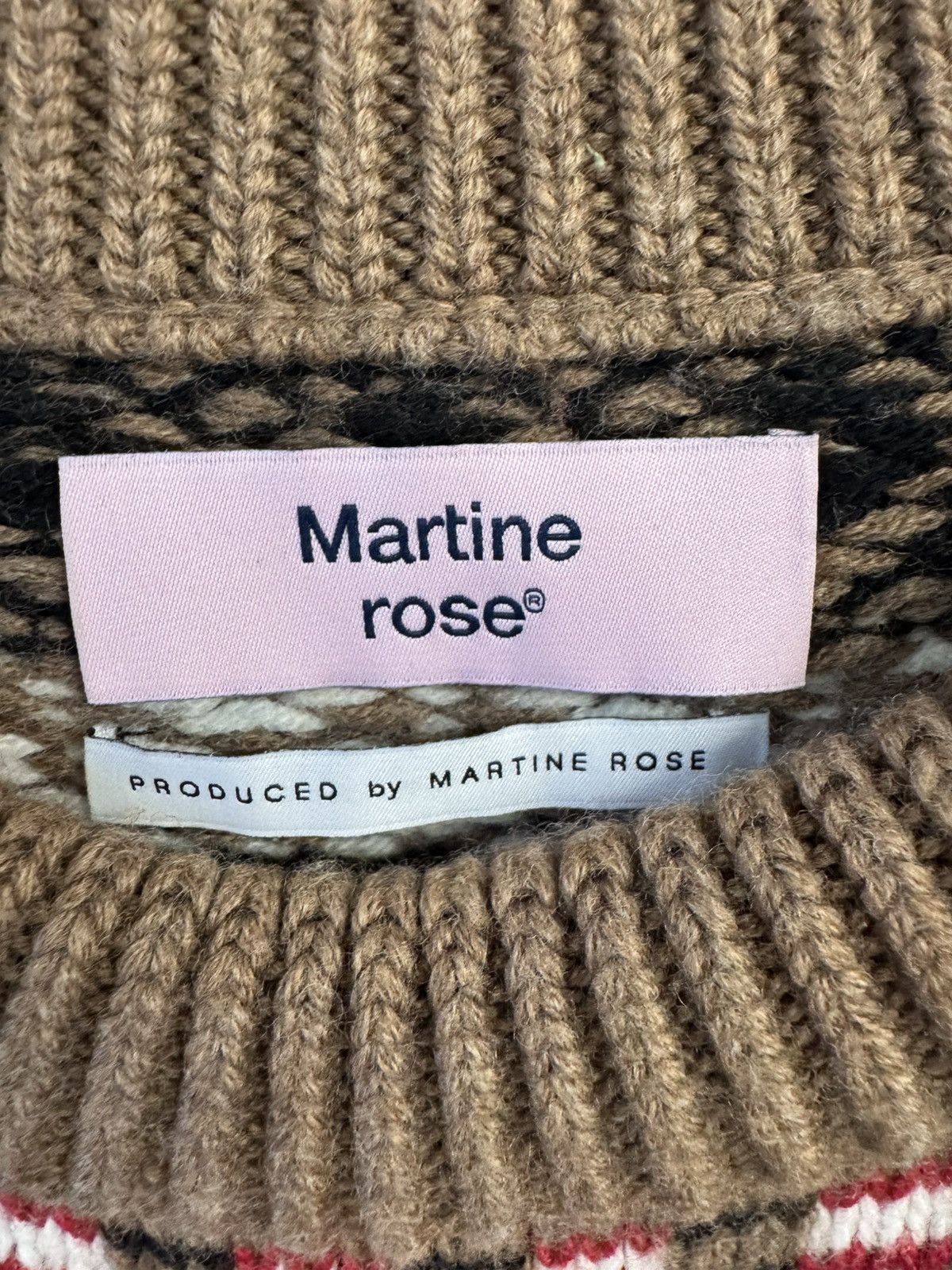 Martine Rose Martine Rose Fair Isle Knit Wool Sweater Size US S / EU 44-46 / 1 - 3 Thumbnail