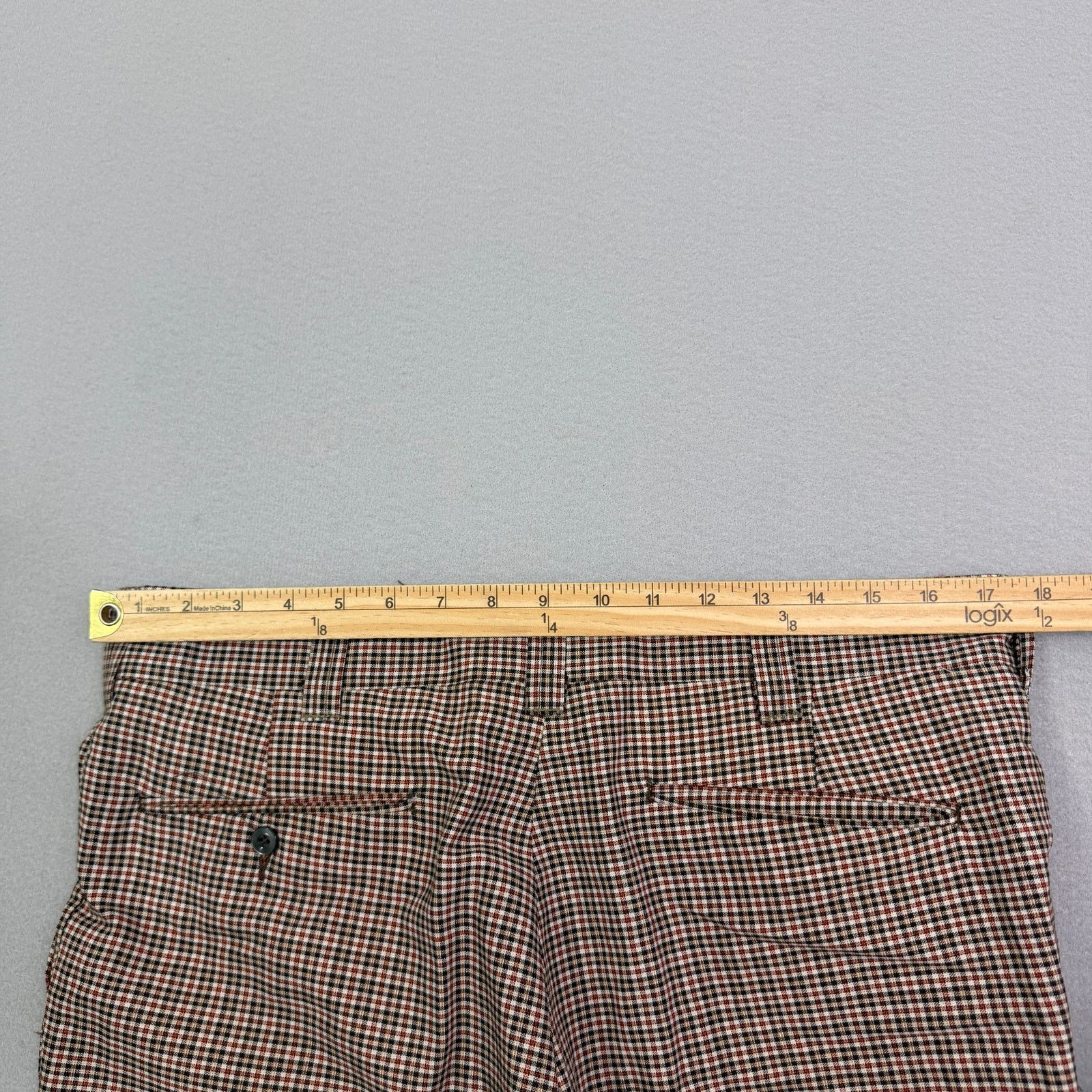 Vintage Vintage Plaid Trouser Pants Size 36x27 Measured 70s 80s Size US 36 / EU 52 - 6 Thumbnail