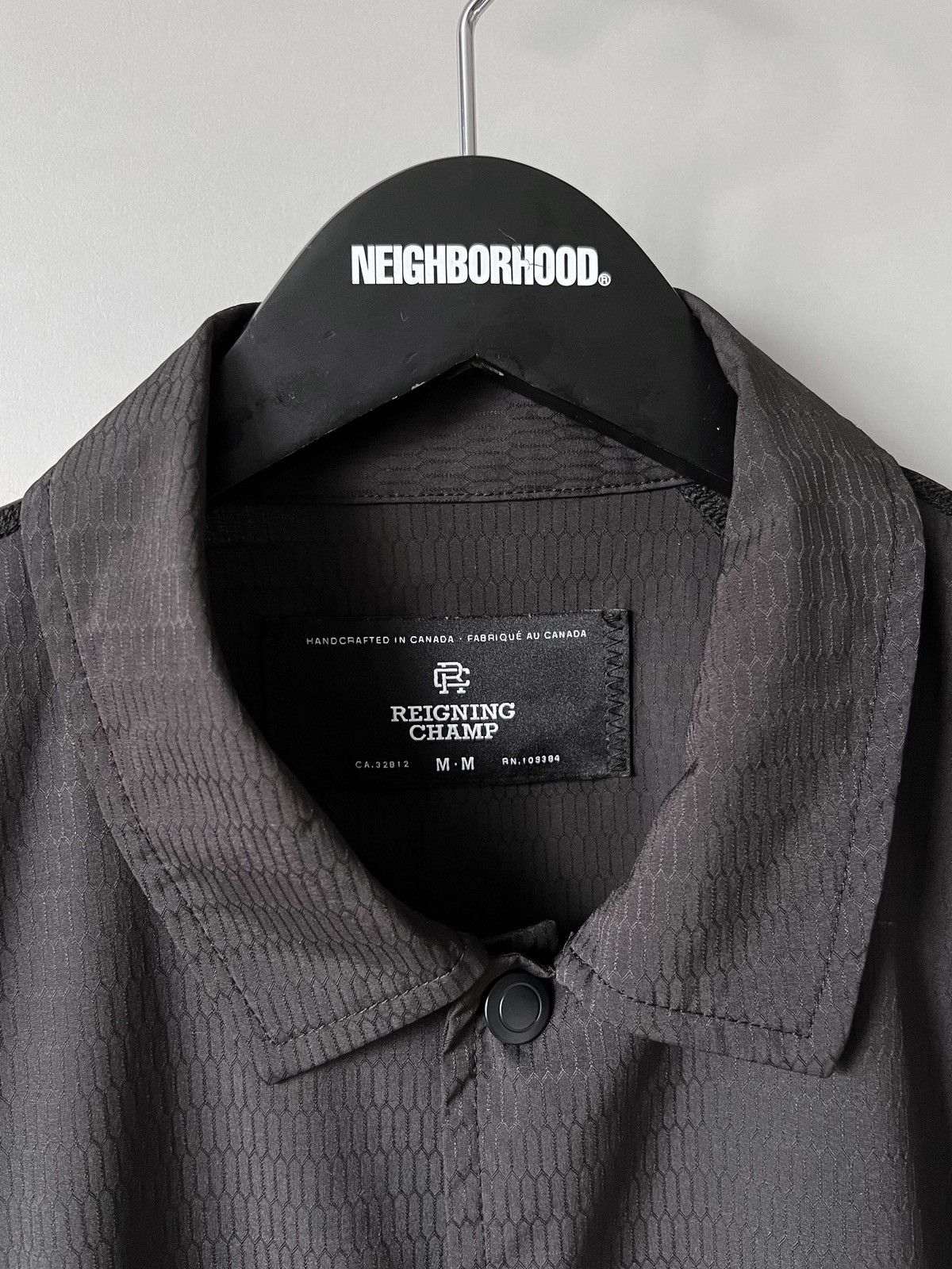Reigning Champ Reigning Champ Black Snap Collared Coach’s Jacket Size US M / EU 48-50 / 2 - 4 Thumbnail