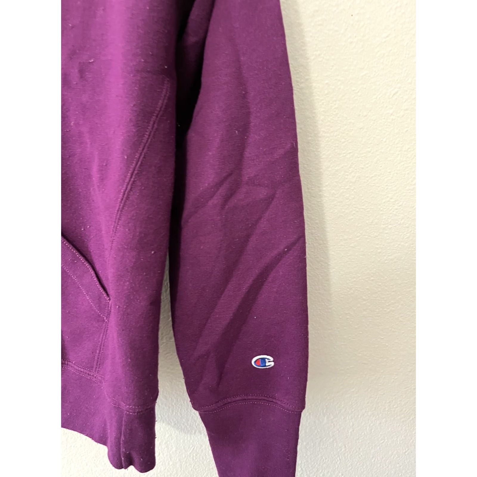 Champion Champion Hoodie Women Small S Purple High Neck Sweatshirt Gym Workout Run Size S / US 4 / IT 40 - 2 Thumbnail