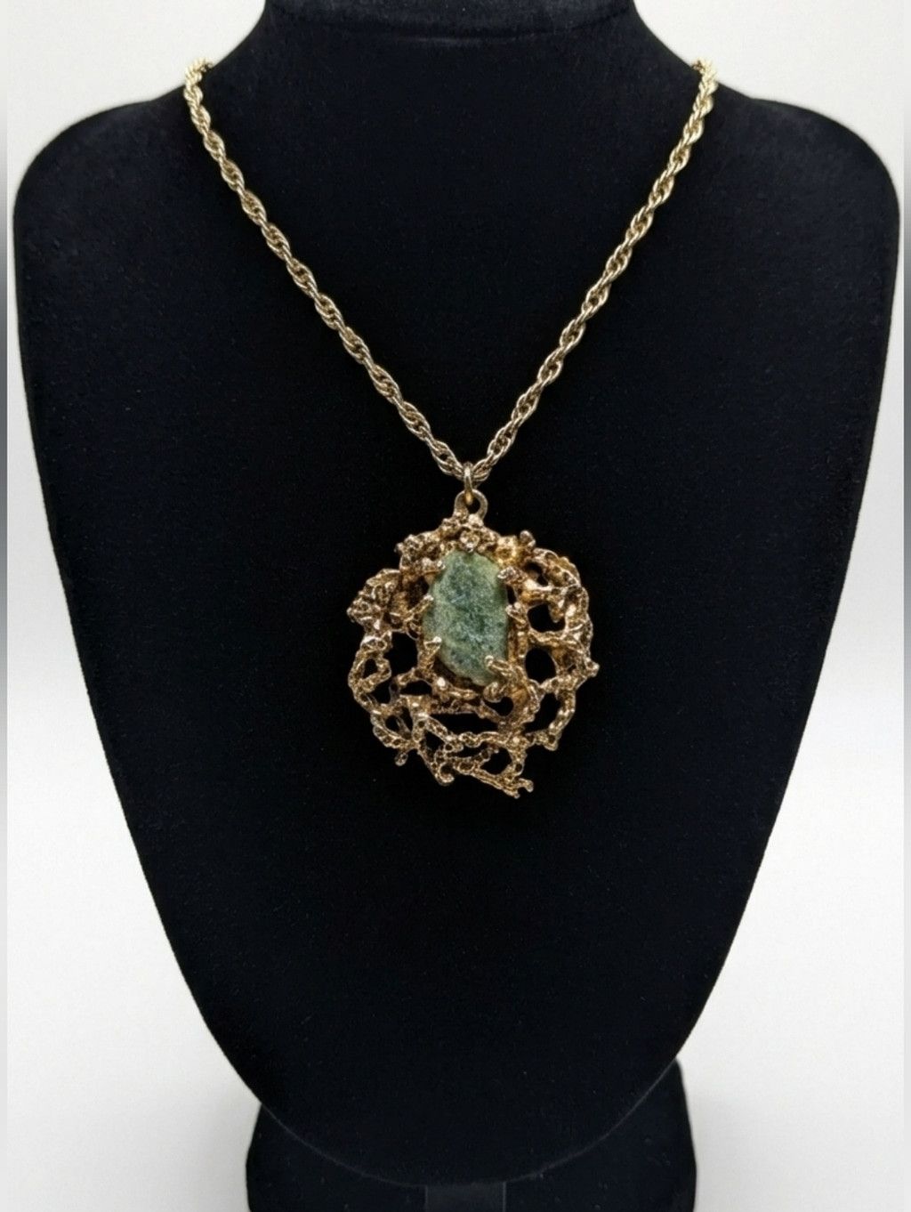 Other Vintage Mid Century Brutalist Statement Necklace Green Size ONE SIZE - 1 Thumbnail