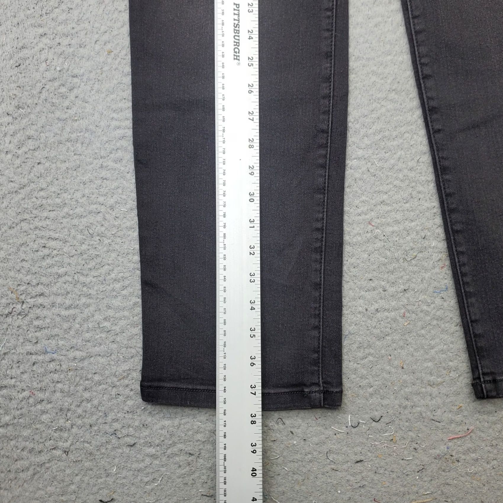 Nine West Nine West Jeans Womens 10 Black Denim Heidi Pull On Straight Leg Size 10 Black Denim Jeans Womens 10 NWT Size 32" / US 10 / IT 46 - 3 Thumbnail