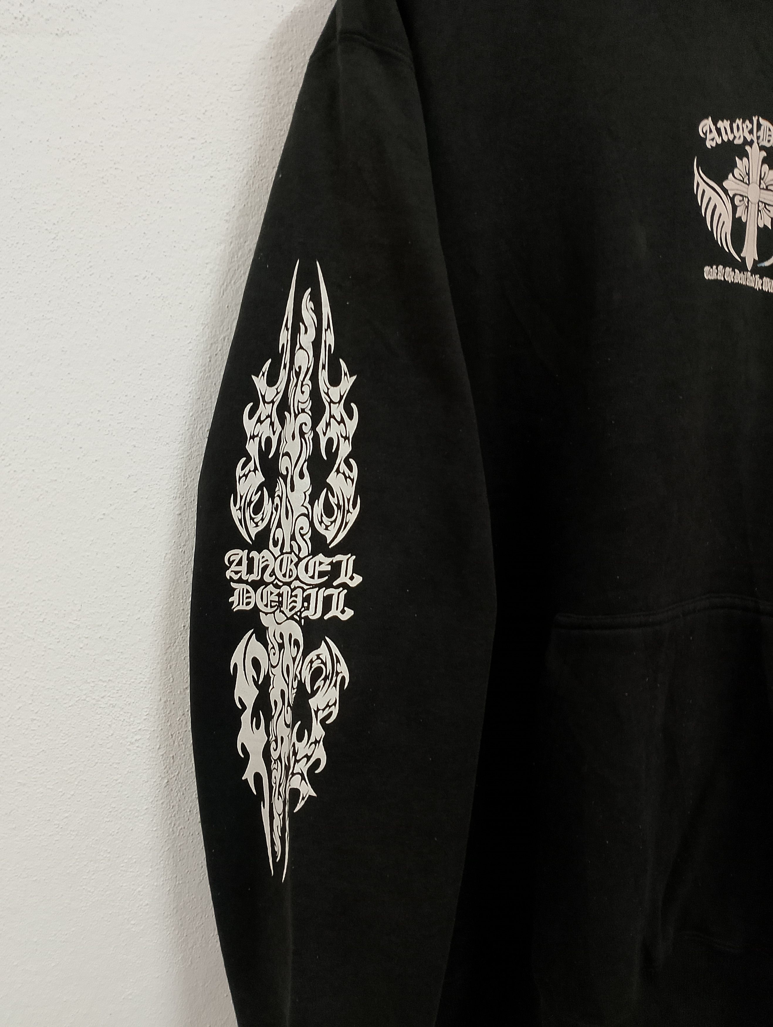 Japanese Brand Vintage Angel Devil Graphic Hoodie Size US XL / EU 56 / 4 - 6 Thumbnail