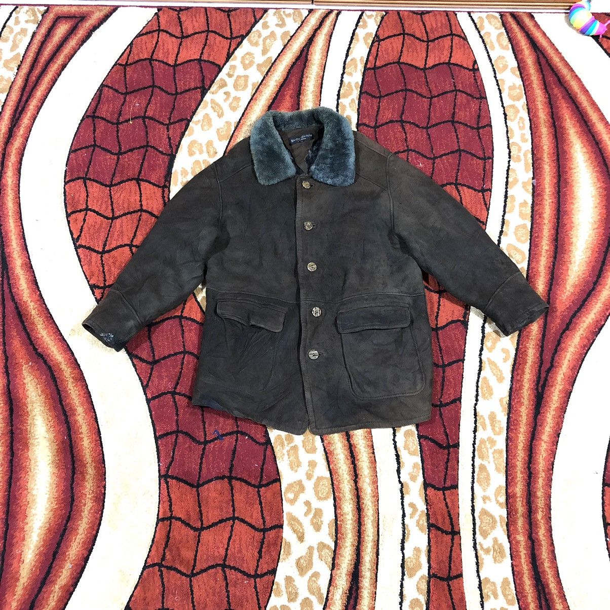 Vintage Vintage Yves Saint Laurent Pour Homme Leather Jacket Size US L / EU 52-54 / 3 - 2 Thumbnail