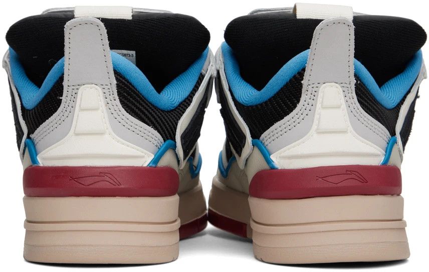 Li-Ning Li Ning White Blue Red Leather Vuitton Curb Sneakers Size US 10.5 / EU 43-44 - 7 Thumbnail