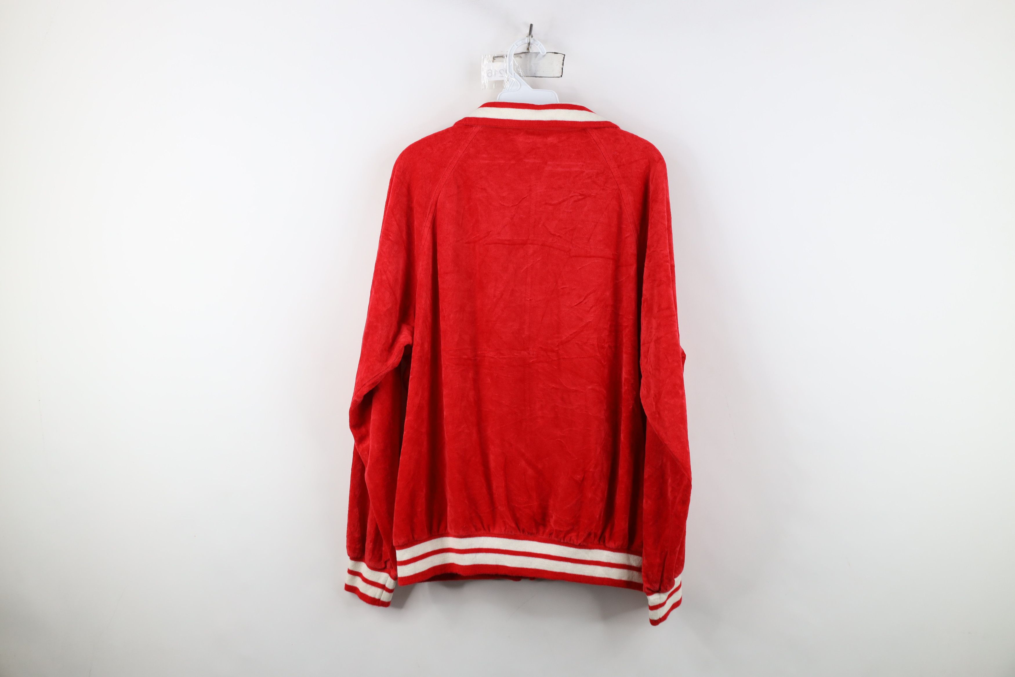 Pierre Cardin Vintage 70s Pierre Cardin Velvet Velour Track Jacket USA Size US L / EU 52-54 / 3 - 13 Thumbnail