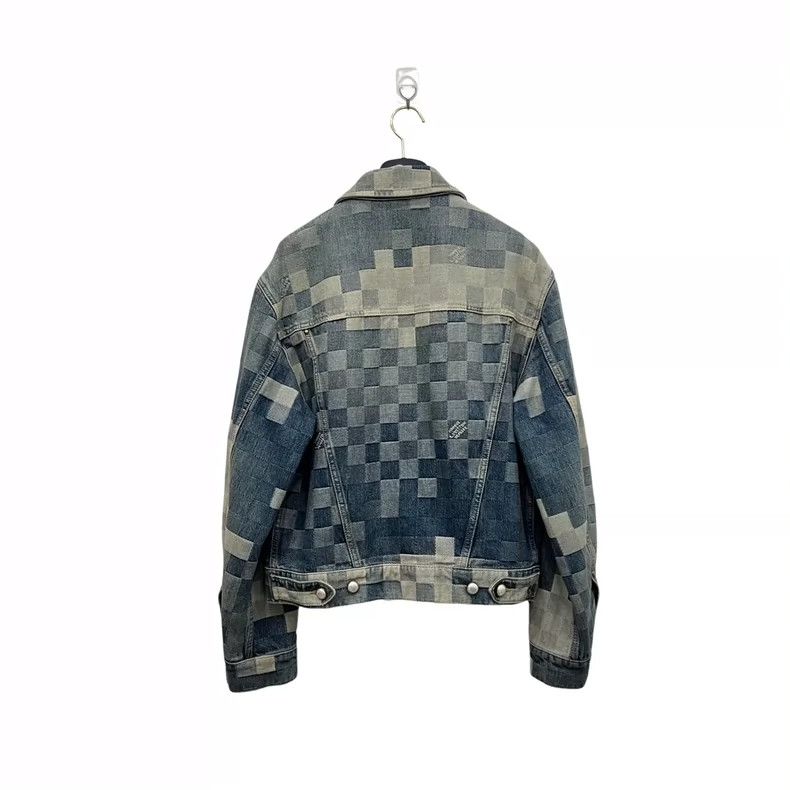 Louis Vuitton Louis Vuitton Mosaic effect printed denim jacket Size US S / EU 44-46 / 1 - 7 Thumbnail