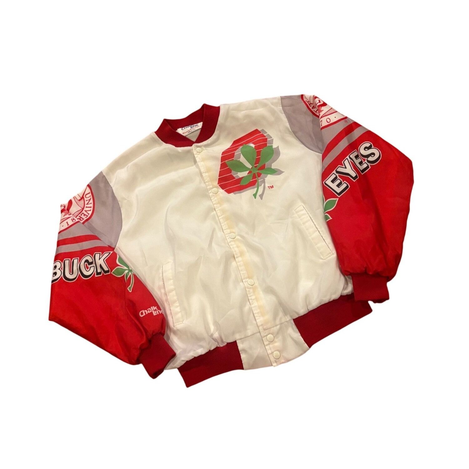 Chalk Line Vintage 80s Ohio State Buckeyes Chalk Line Fanimation Jacket Size US XL / EU 56 / 4 - 3 Thumbnail