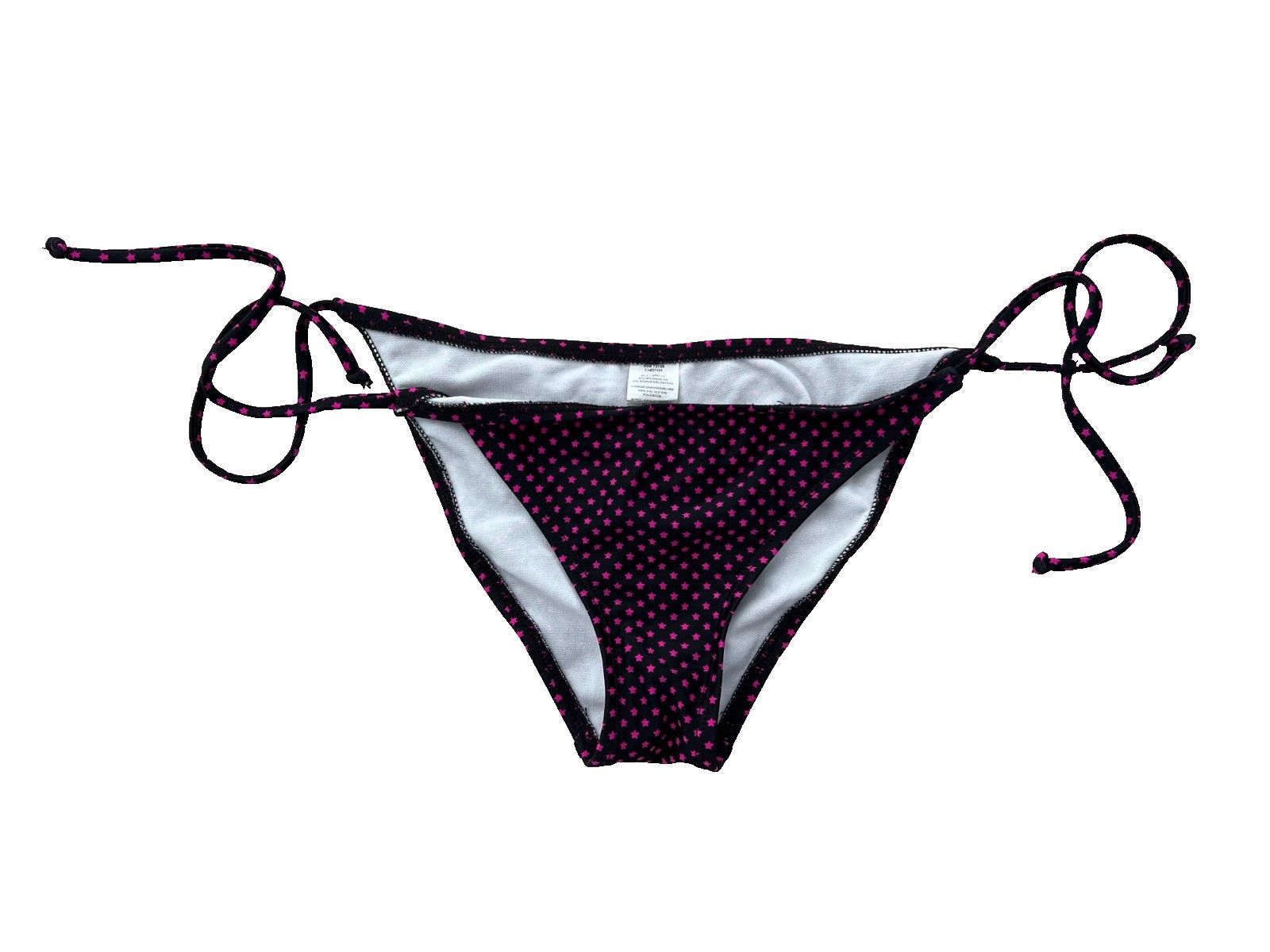Split SPLIT Swim Bikini Bottom Pink Stars / Black ( M ) Size 28" / US 6 / IT 42 - 1 Thumbnail