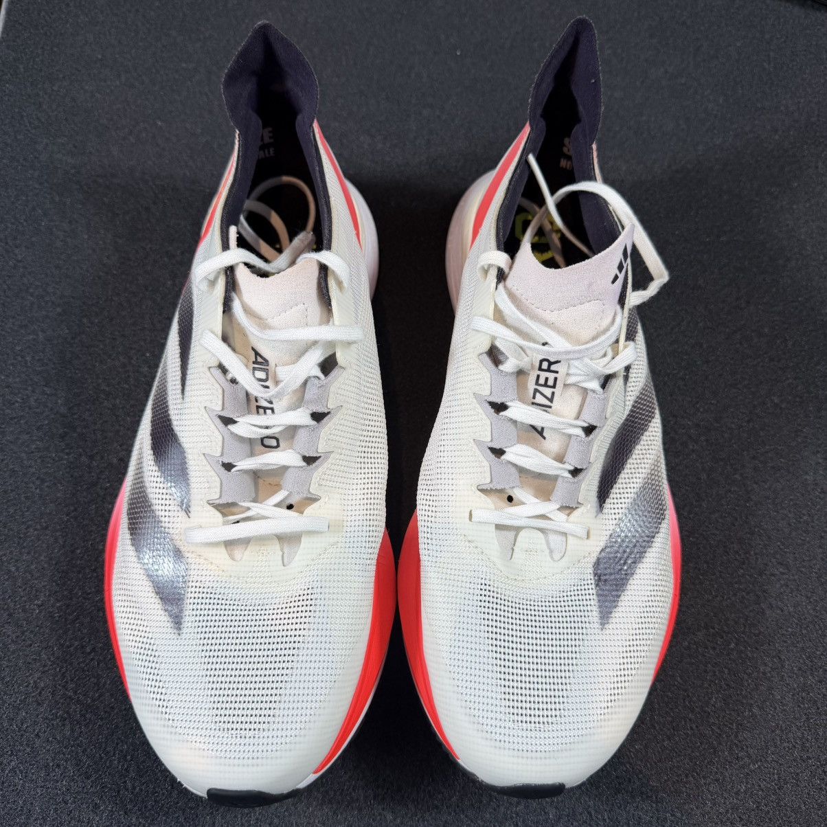Adidas RARE SAMPLE Adidas Adizero Boston 12 (White/Red) Size US 9 / EU 42 - 3 Thumbnail