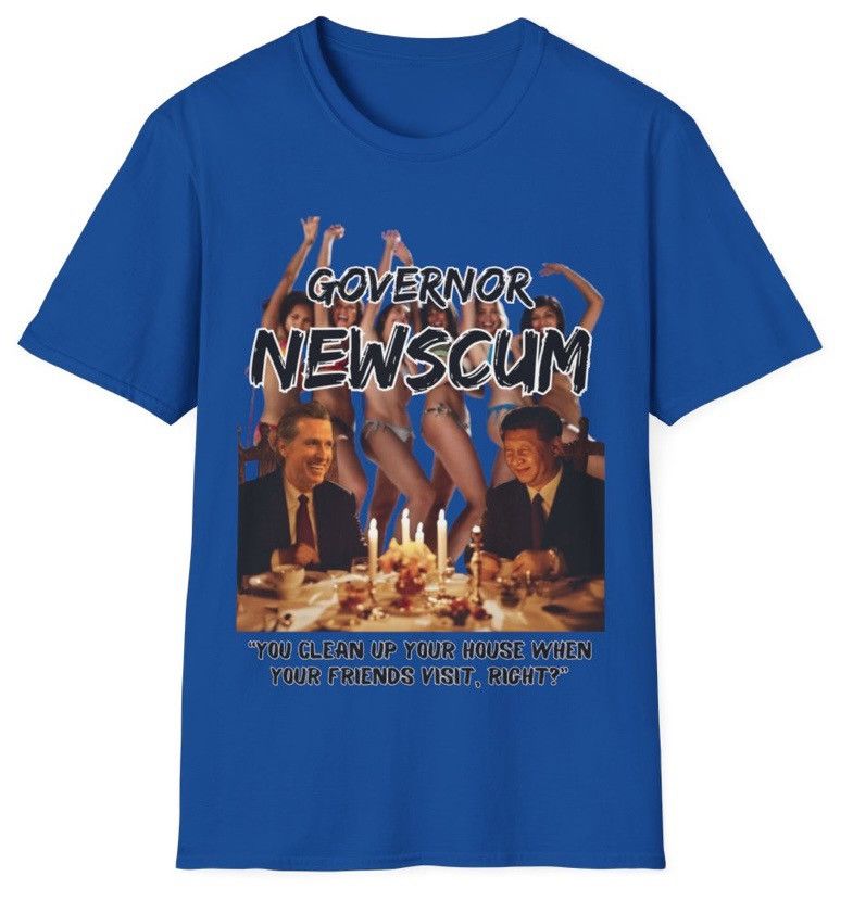 Donald Trump “Governor Gavin New-Scum” MAGA Trump Softstyle T-Shirt Size US XL / EU 56 / 4 - 4 Thumbnail