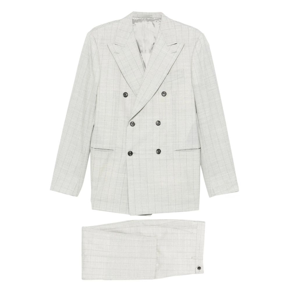 Caruso Caruso GREY Suits - Double Breasted Suits Size US L / EU 52-54 / 3 - 1 Thumbnail