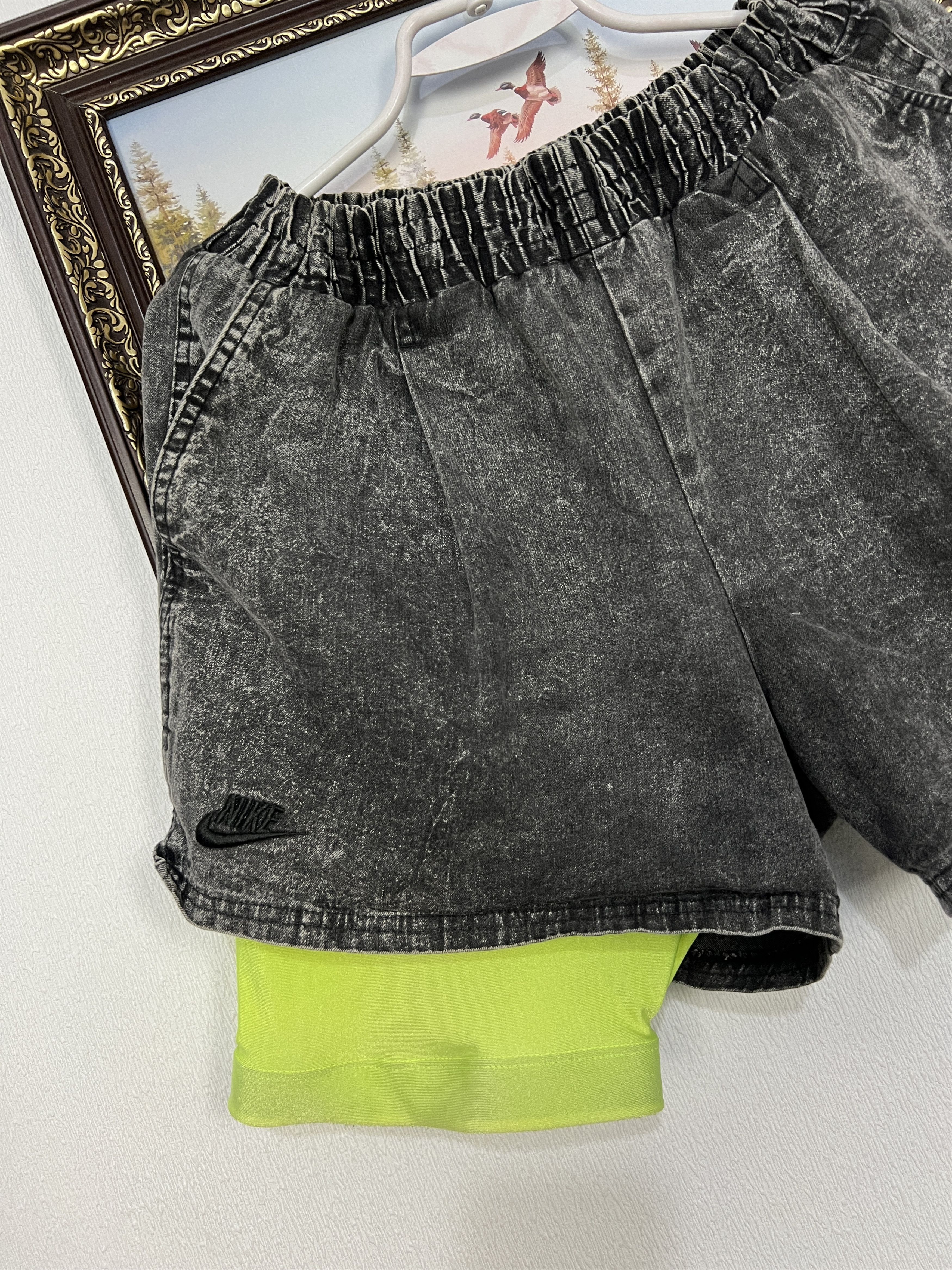 Vintage Nike Andre Agassi US Open Challenge Denim Shorts L