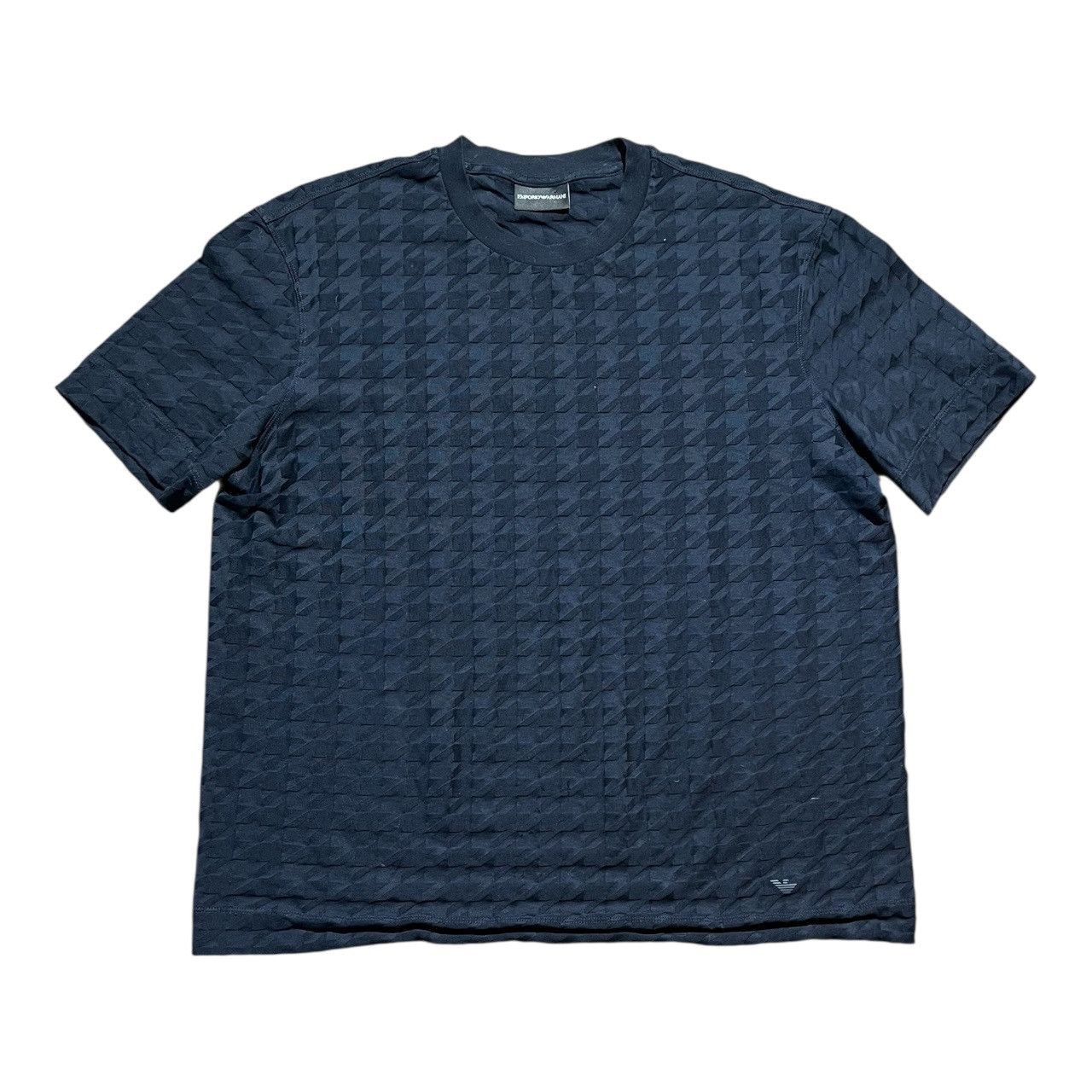 Emporio Armani Emporio Armani Houndstooth Textured T-shirt Size US L / EU 52-54 / 3 - 1 Thumbnail
