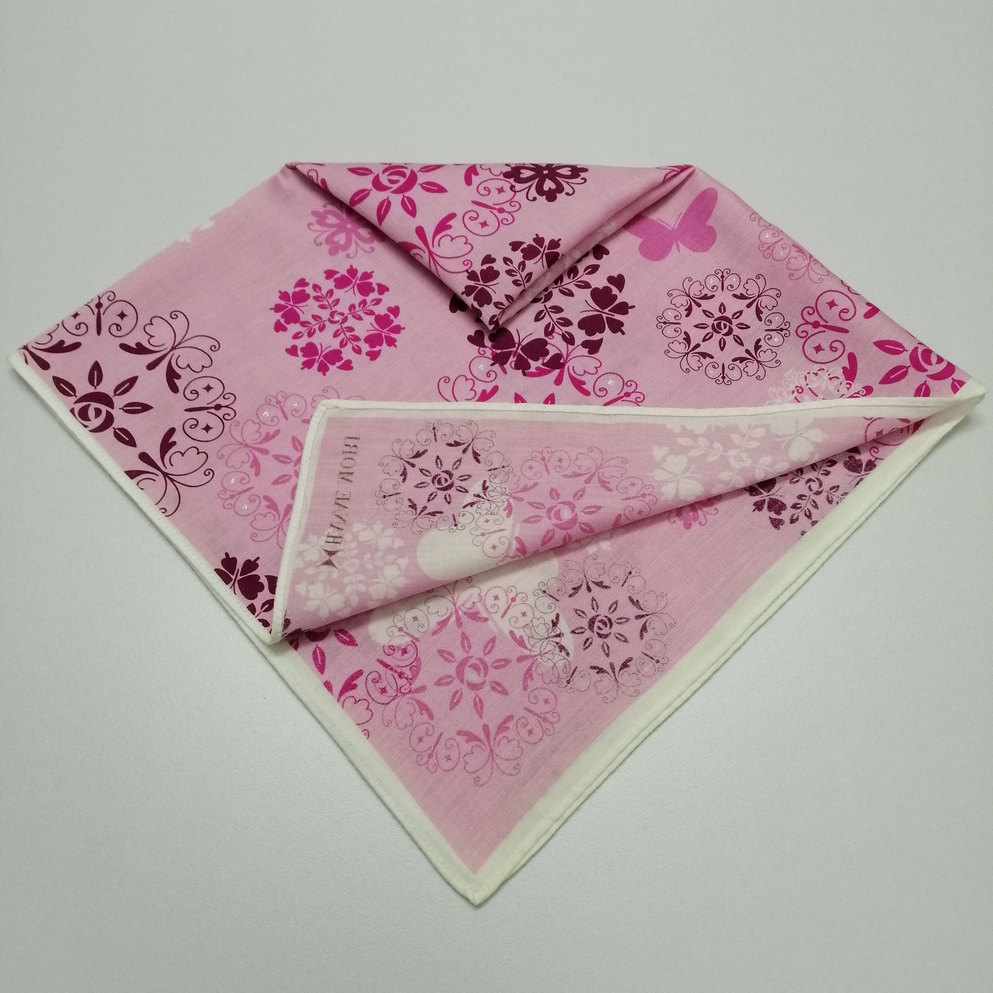 Hanae Mori × Vintage Hanae Mori Handkerchief/Neckerchief/Bandana-KD2335 Size ONE SIZE - 6 Thumbnail