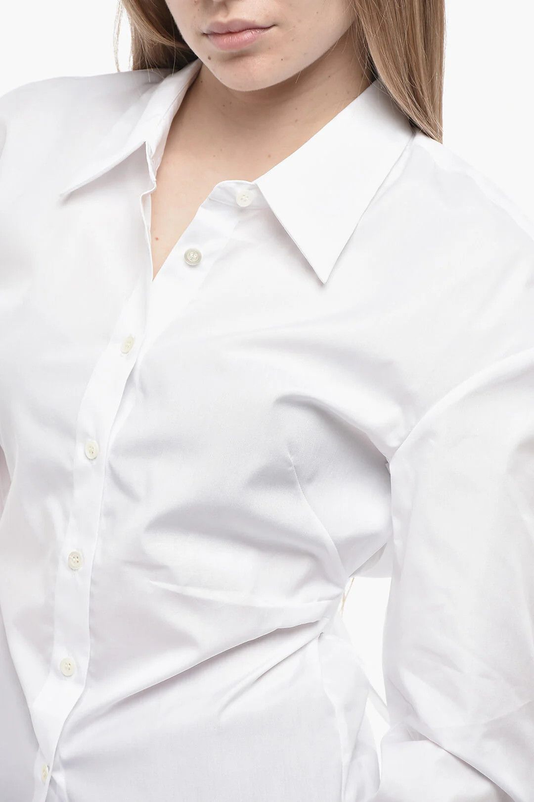 Dries Van Noten og1mm0426 Poplin Shirt in White Size XS / US 0-2 / IT 36-38 - 3 Thumbnail