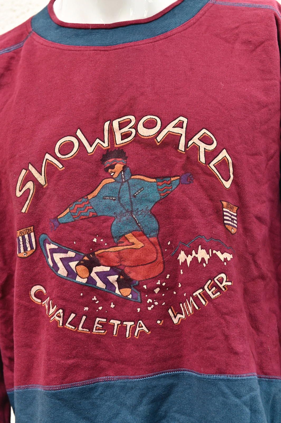 Designer Cavalletta Maroon Winter Snowboard Sweatshirt Mens Size XL Size US XL / EU 56 / 4 - 2 Thumbnail
