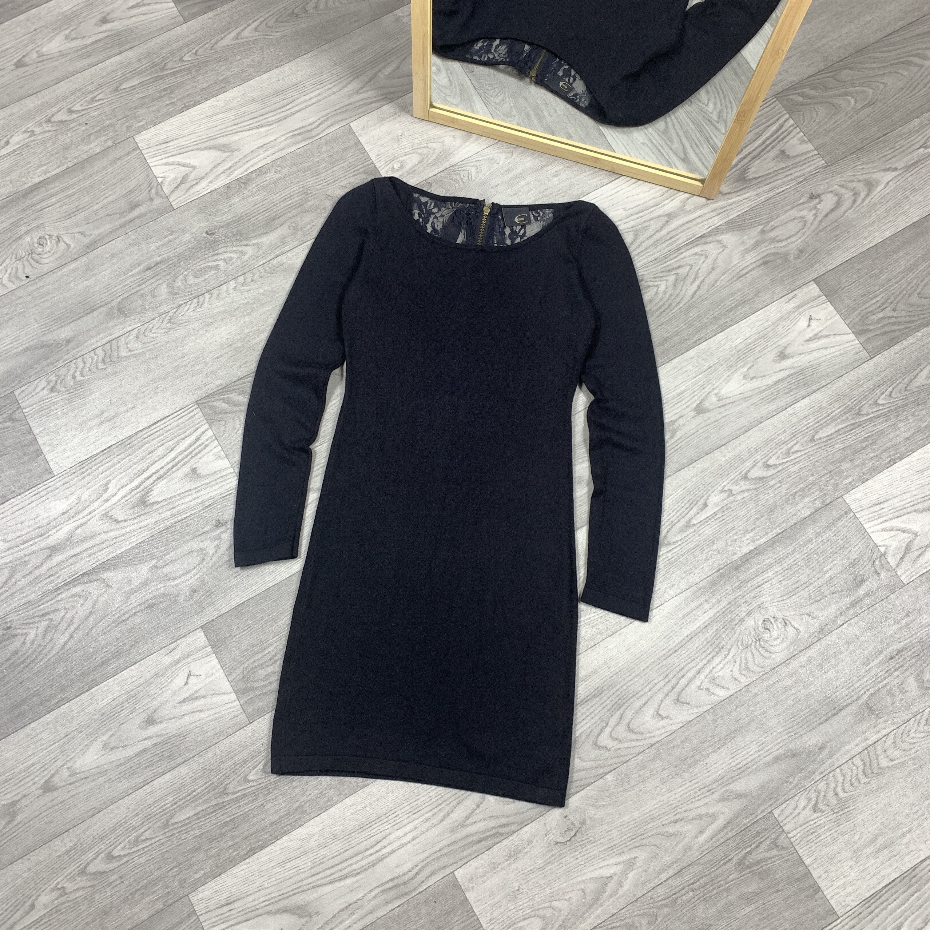Just Cavalli Vintage Just Cavalli 90s Black Women's Formal Midi Dress Size S / US 4 / IT 40 - 1 Thumbnail