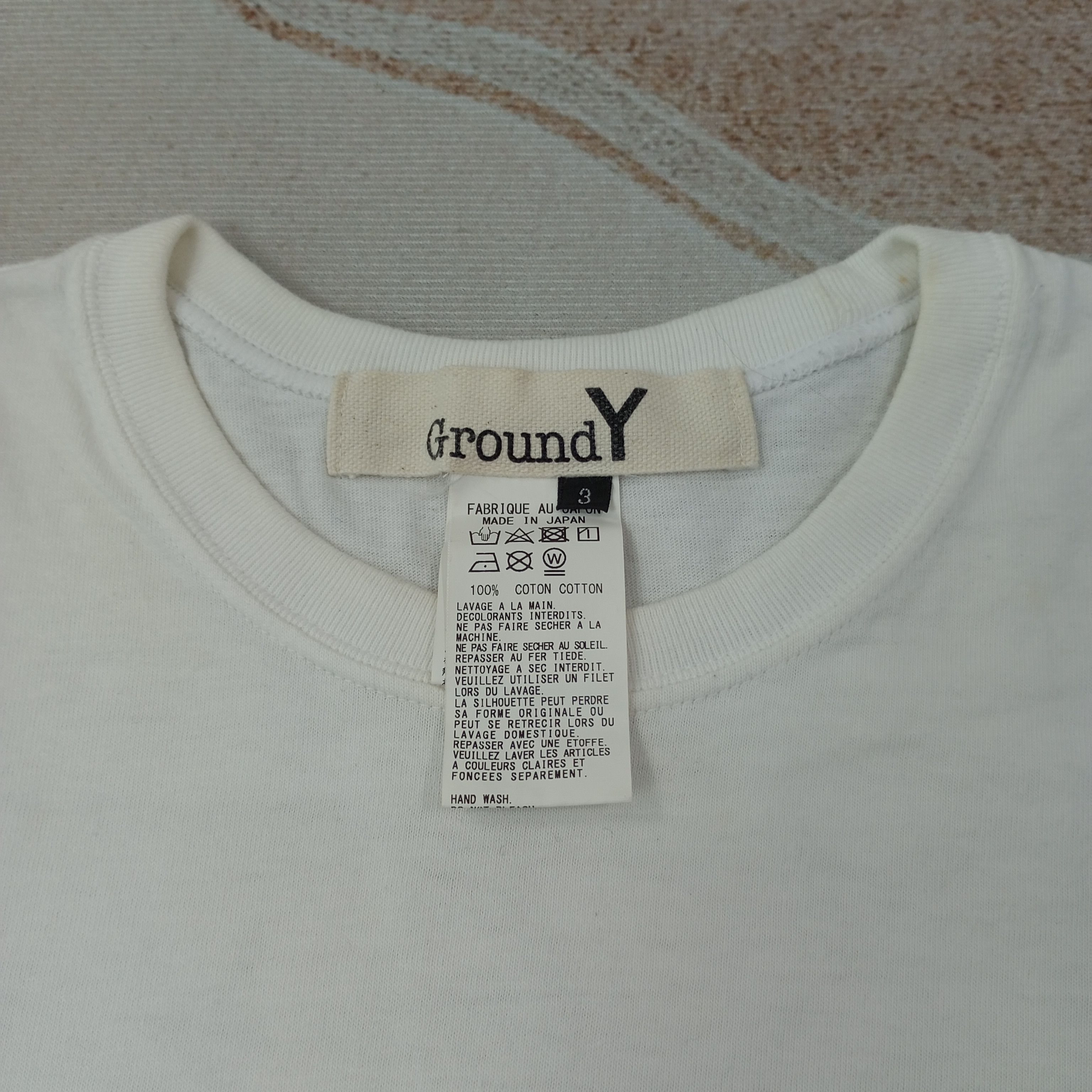 Yohji Yamamoto Ground Y x Torder by Yohji Yamamoto Designer Tshirt c239n68 Size US L / EU 52-54 / 3 - 4 Thumbnail