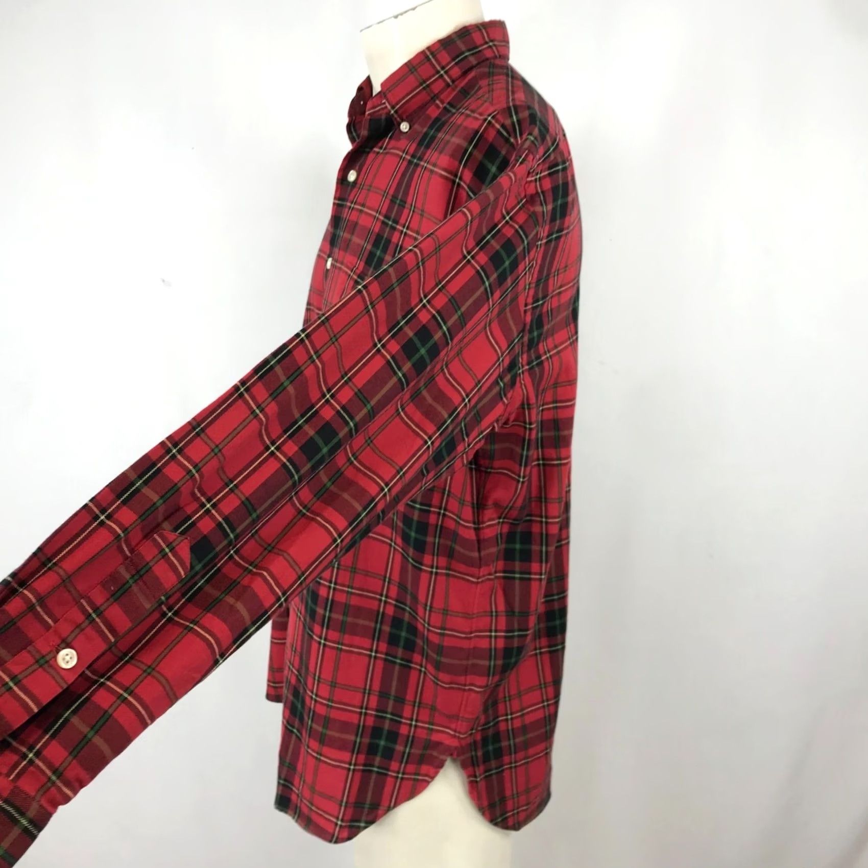 Ralph Lauren RALPH LAUREN Mens Medium RED PLAID LONG SLEEVE COLLARED BUTTON SHIRT W/POCKET Size US M / EU 48-50 / 2 - 4 Thumbnail