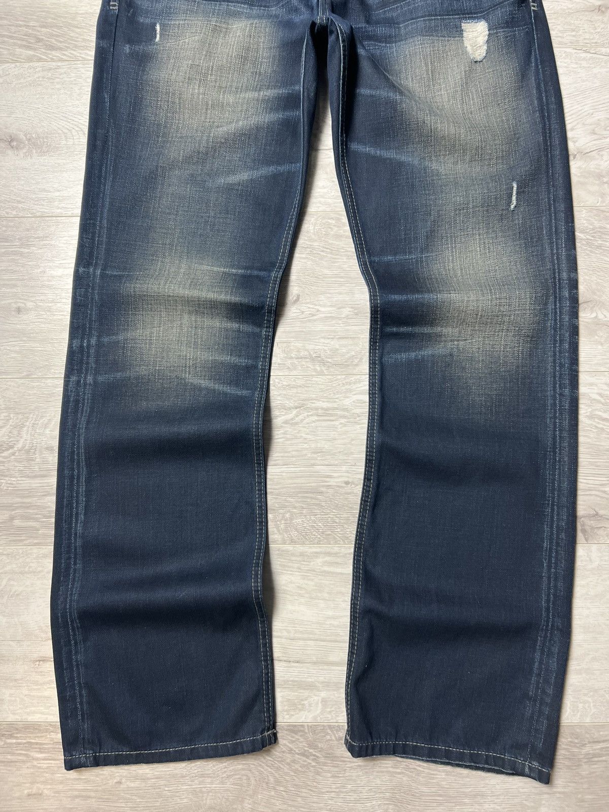 Affliction Vintage Affliction Straight Fit Jeans Distressed Denim Pants Size US 33 - 8 Thumbnail