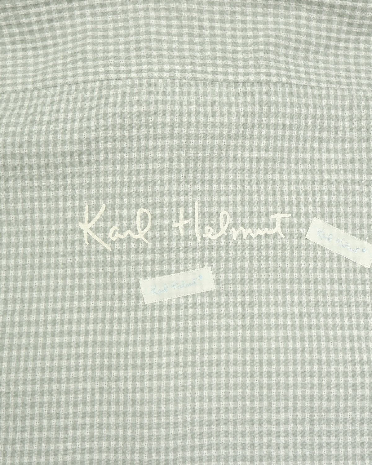 Karl Helmut Vintage Karl Helmut Japanese Gingham Shirt Size US M / EU 48-50 / 2 - 9 Thumbnail