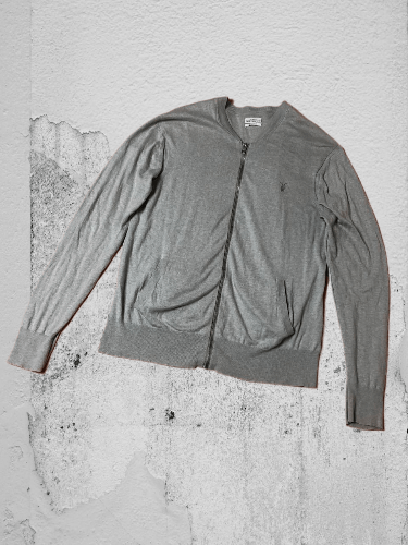 Allsaints Allsaints Crew Neck Sweater Long Sleeve zip up Grey Size L Size US L / EU 52-54 / 3 - 1 Thumbnail