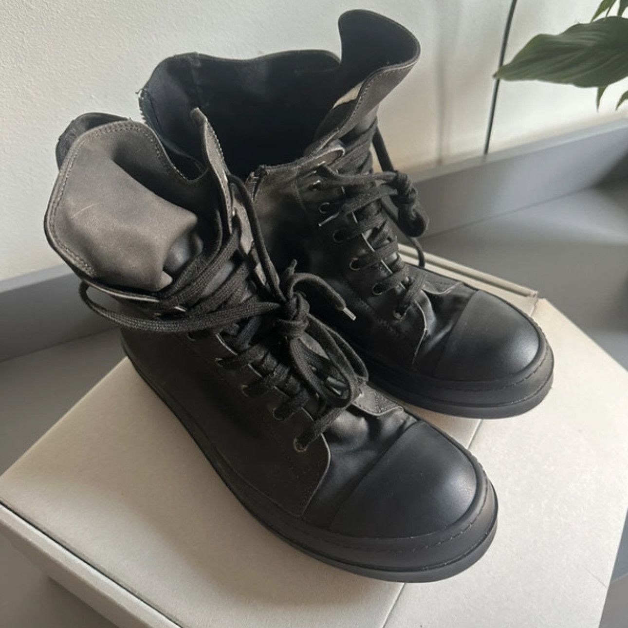 Rick Owens Rick Owens Triple Black Ramones Size US 9.5 / EU 42-43 - 2 Thumbnail
