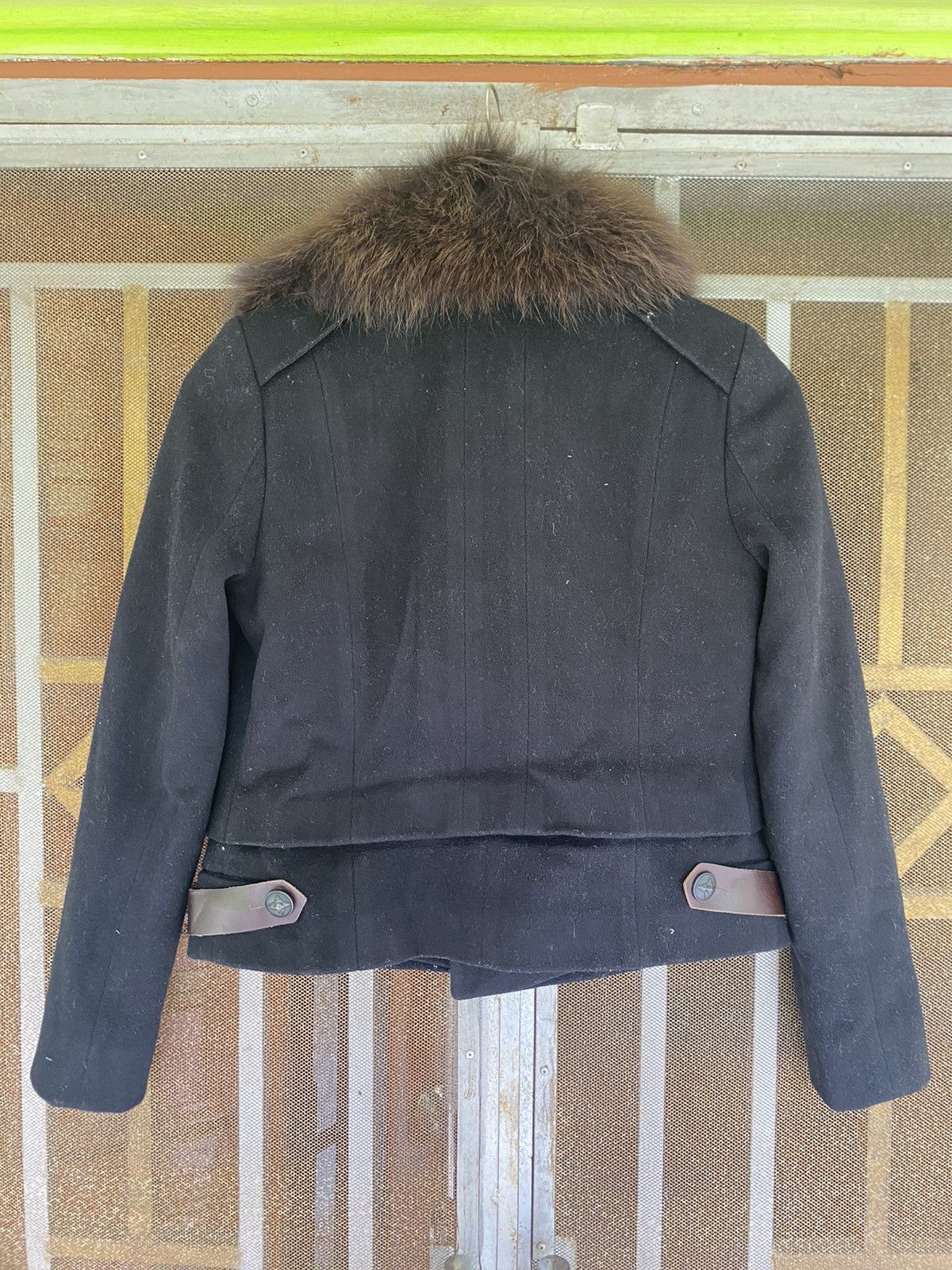 If Six Was Nine × Japanese Brand × Le Grande Bleu (L.G.B.) Olive Des Olive Faux Fur Jacket Size S / US 4 / IT 40 - 4 Thumbnail