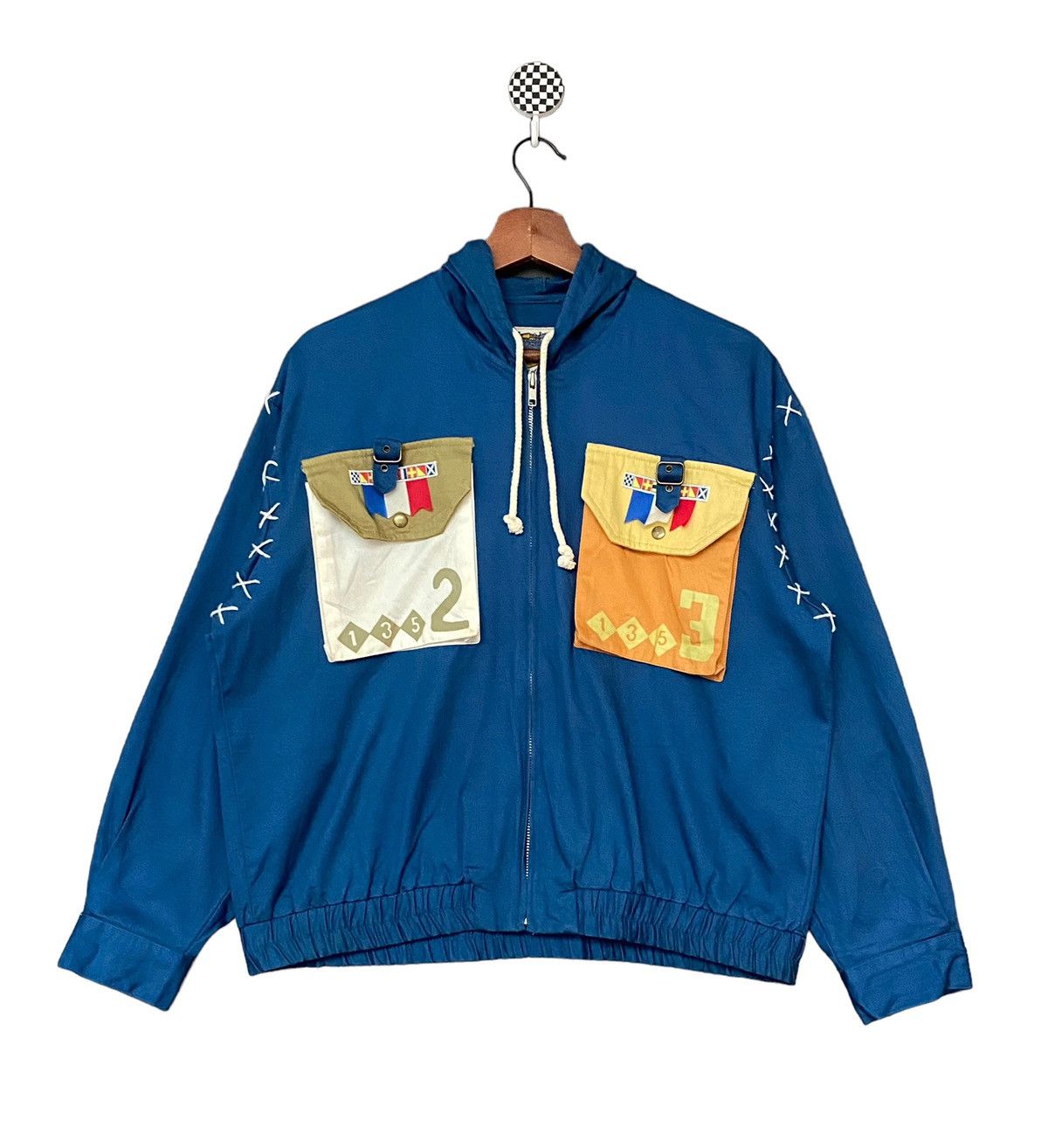 Japanese Brand × Vintage Vintage Brand Emblem Zipper Jacket 1990s Size US M / EU 48-50 / 2 - 1 Thumbnail